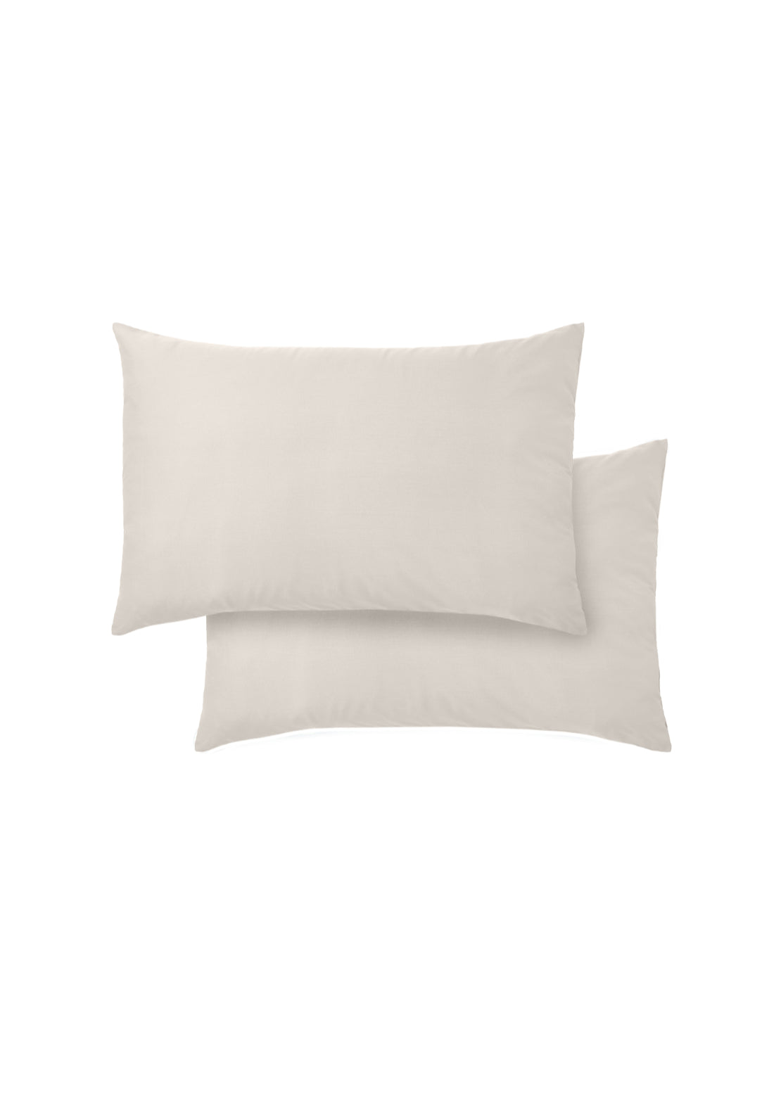 Bianca 100% Cotton Sateen 400 Thread Count Standard Pillowcase Pair - Grey 1 Shaws Department Stores