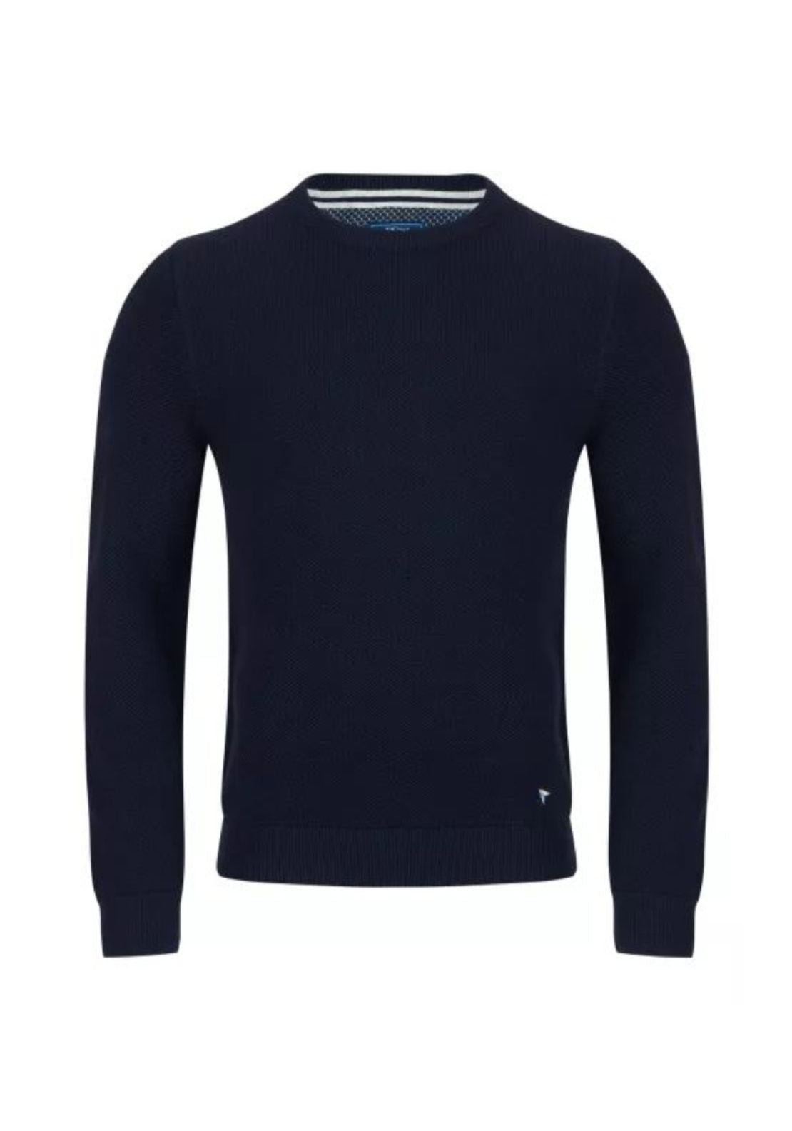 Drifter Cotton Crew Neck Sweater - Blue 1 Shaws Department Stores