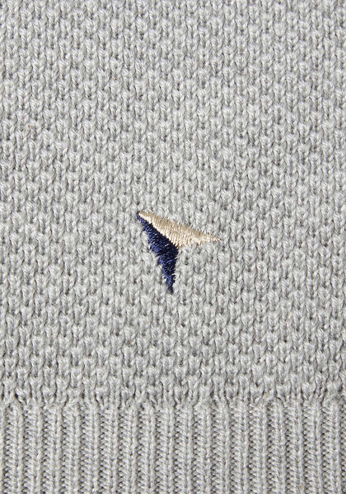 Cotton Crew Neck Sweater - Grey