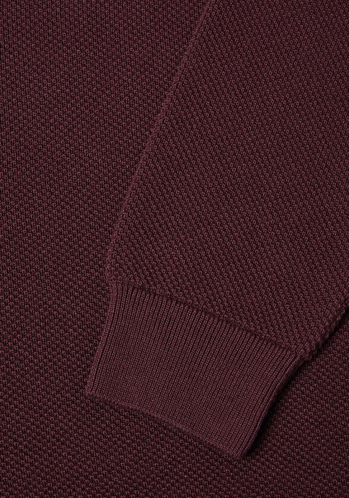 Cotton Crew Neck Sweater - Red