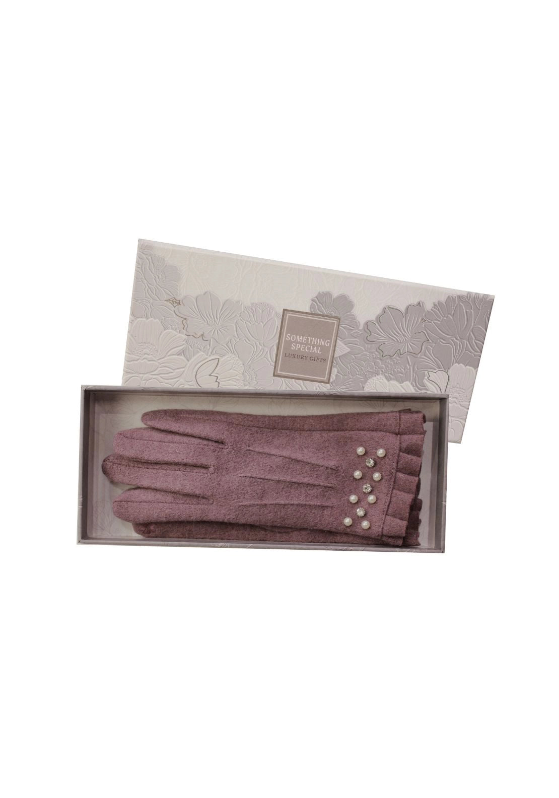 Something Special Luxury Wool Gloves - Dusty Plum 1 Shaws Department Stores
