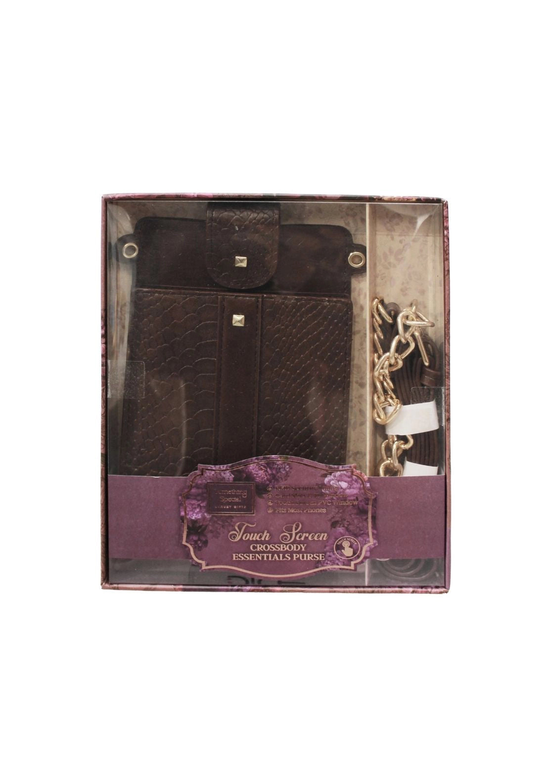 Something Special Touch Screen Crossbody Essentials Purse - Coffee Bean 1 Shaws Department Stores