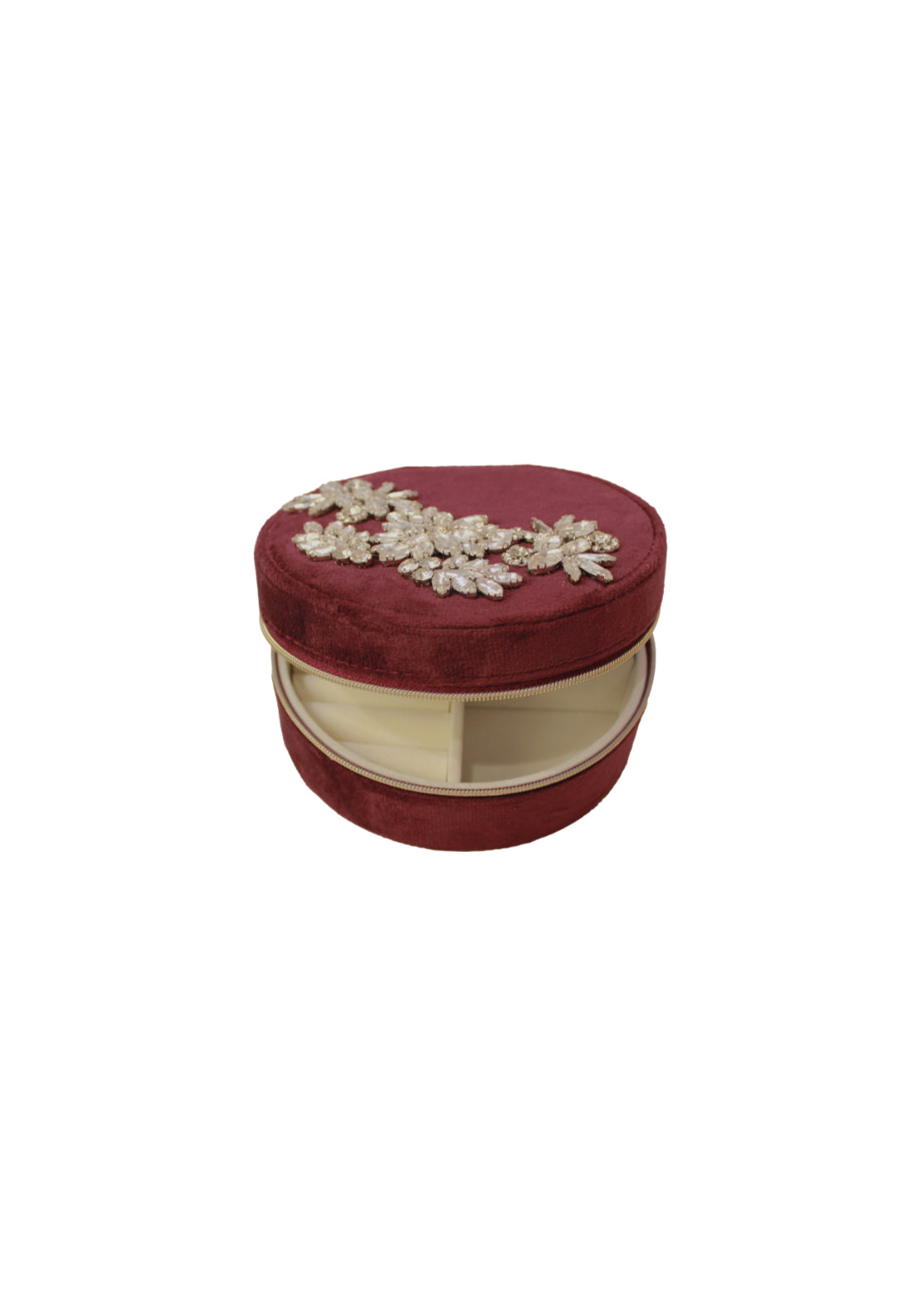 Something Special Embellished Led Light Jewellery Box - Dark Plum 2 Shaws Department Stores