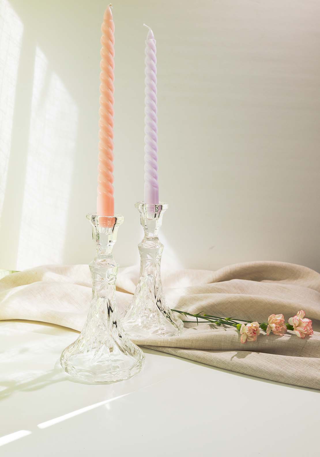Killarney Crystal Trinity Candlesticks 3 Shaws Department Stores