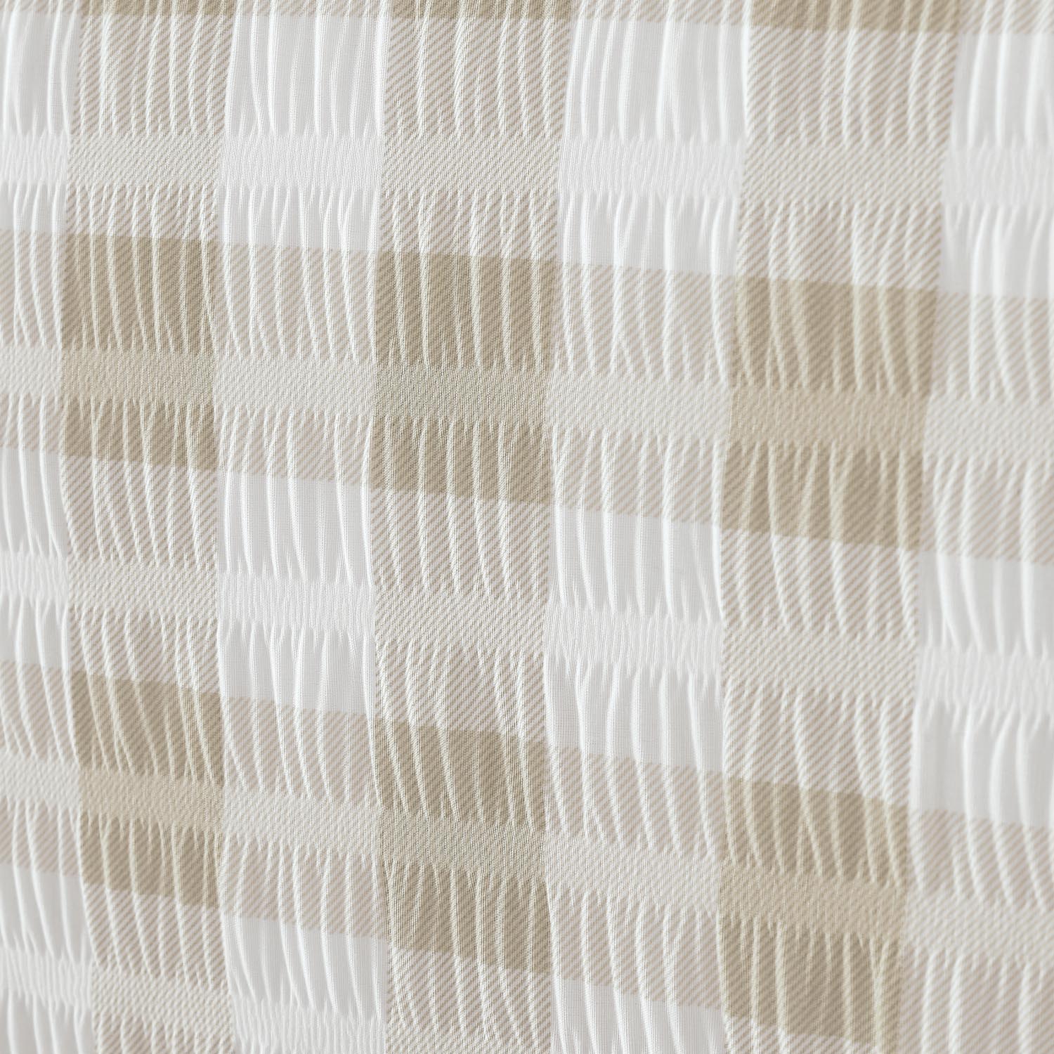 The Home Collection Textured Seersucker Check Duvet Cover Set - Natural 4 Shaws Department Stores
