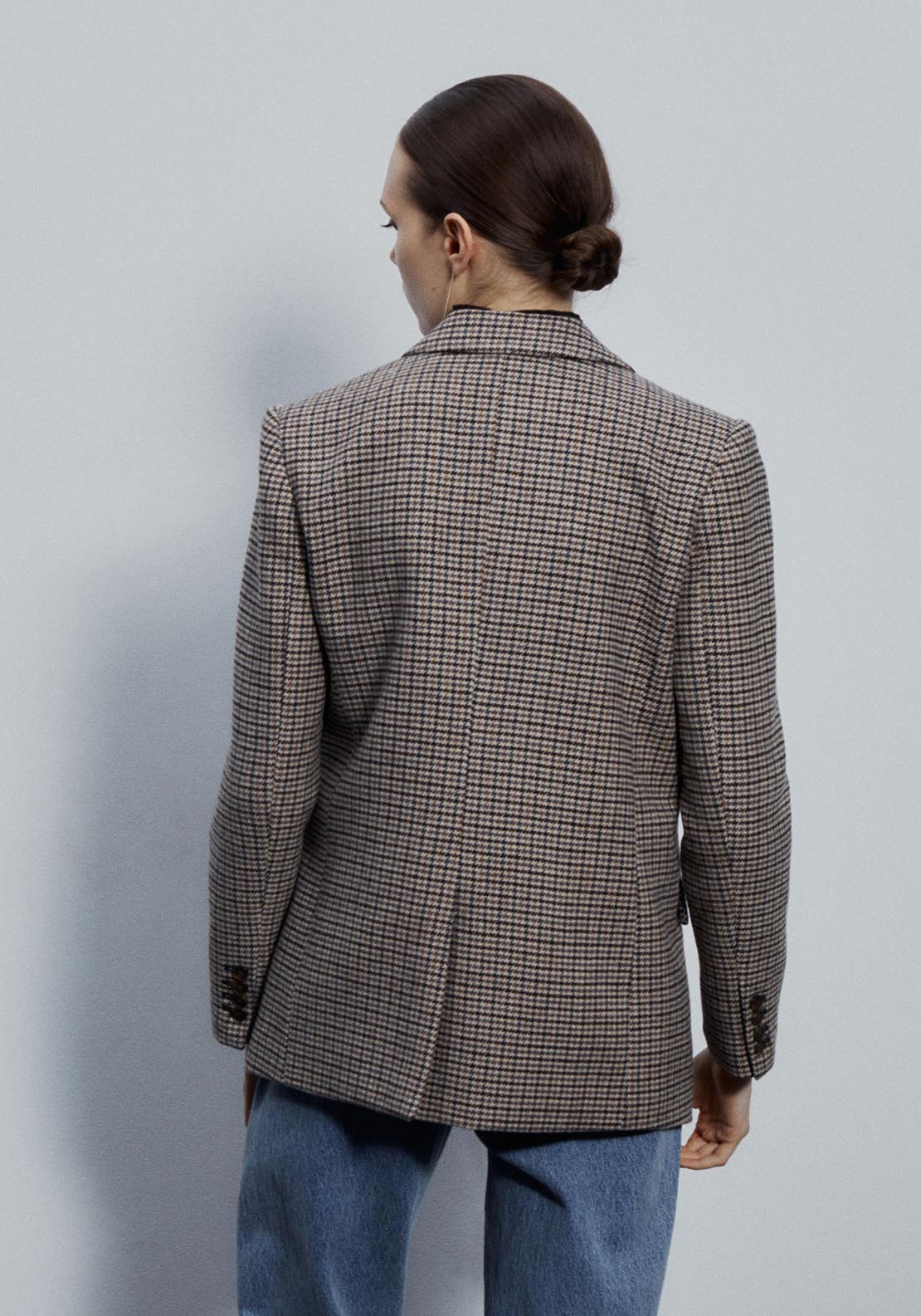 Sfera Houndstooth blazer - Blue 5 Shaws Department Stores