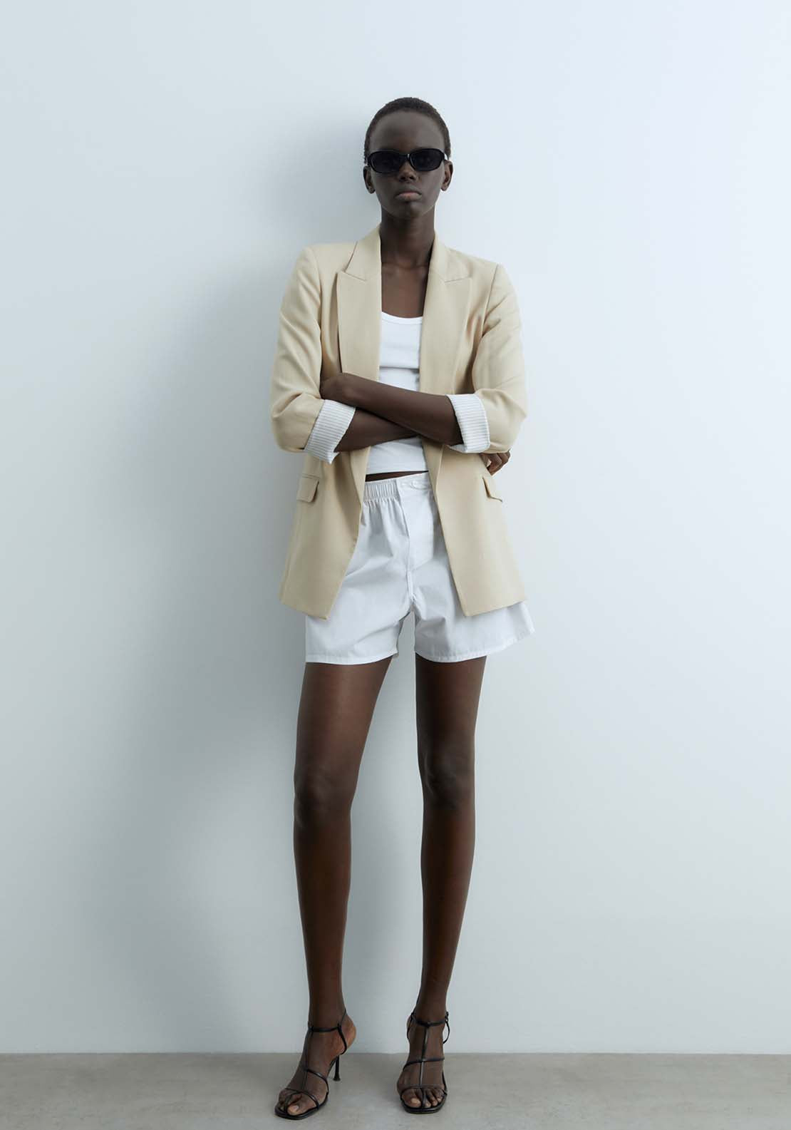 Sfera Structured Jacket - Beige 5 Shaws Department Stores