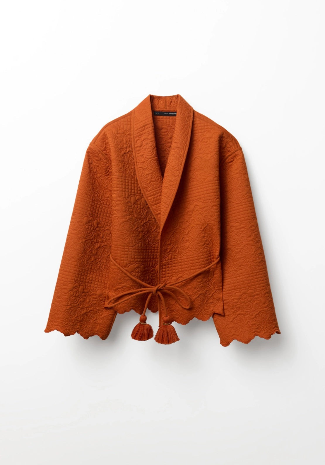 Quilted Wrap Jacket - Saffron