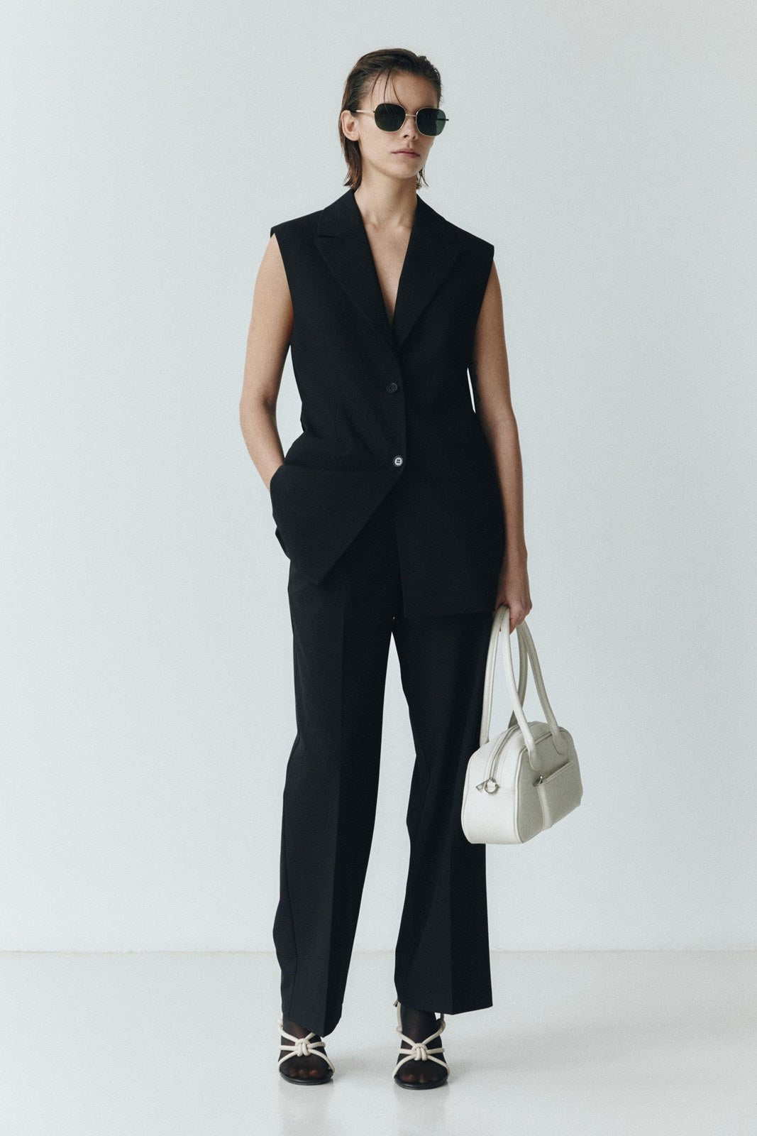 Sfera Buckles trousers - Black 2 Shaws Department Stores