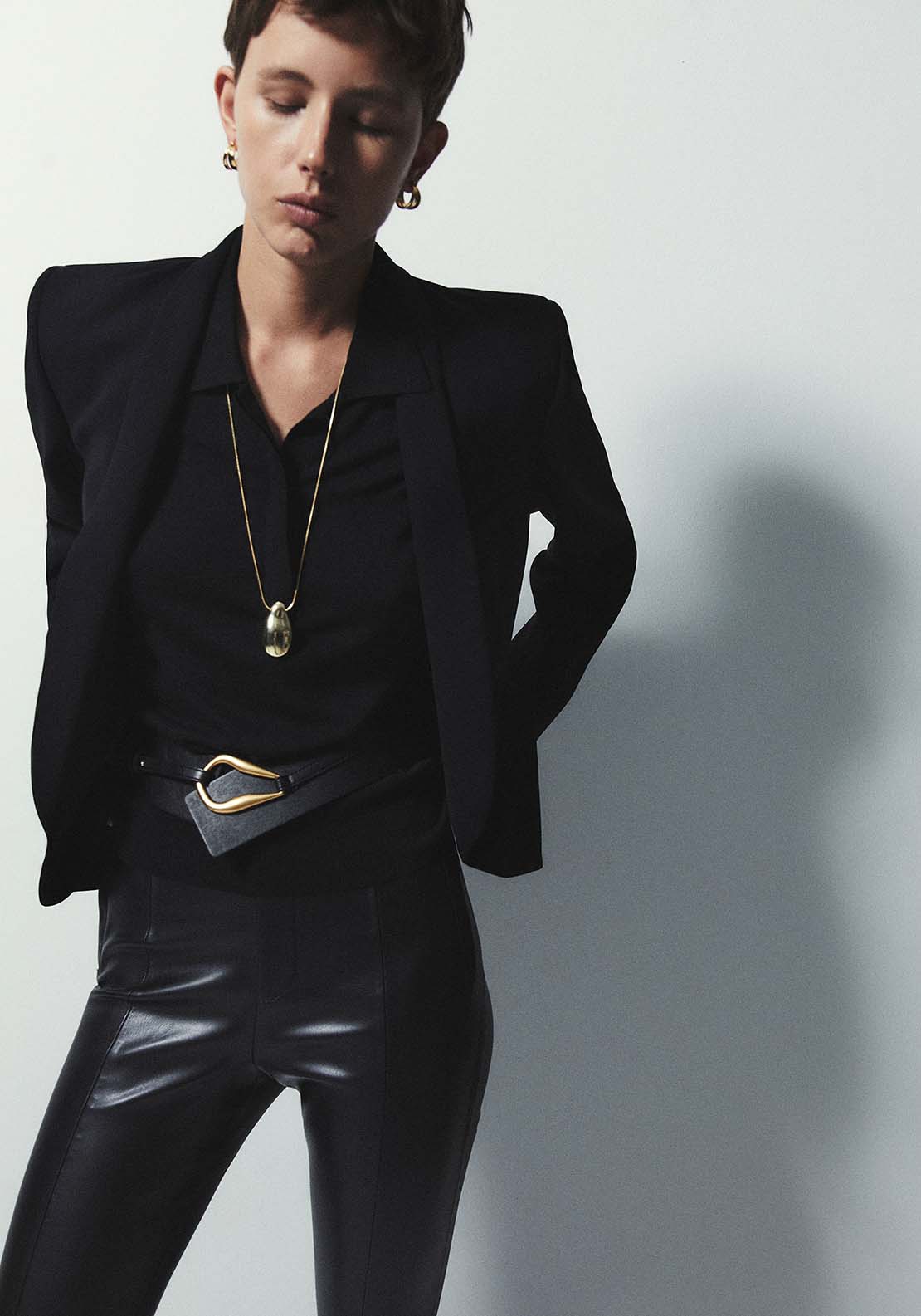 Faux Leather Leggings - Black