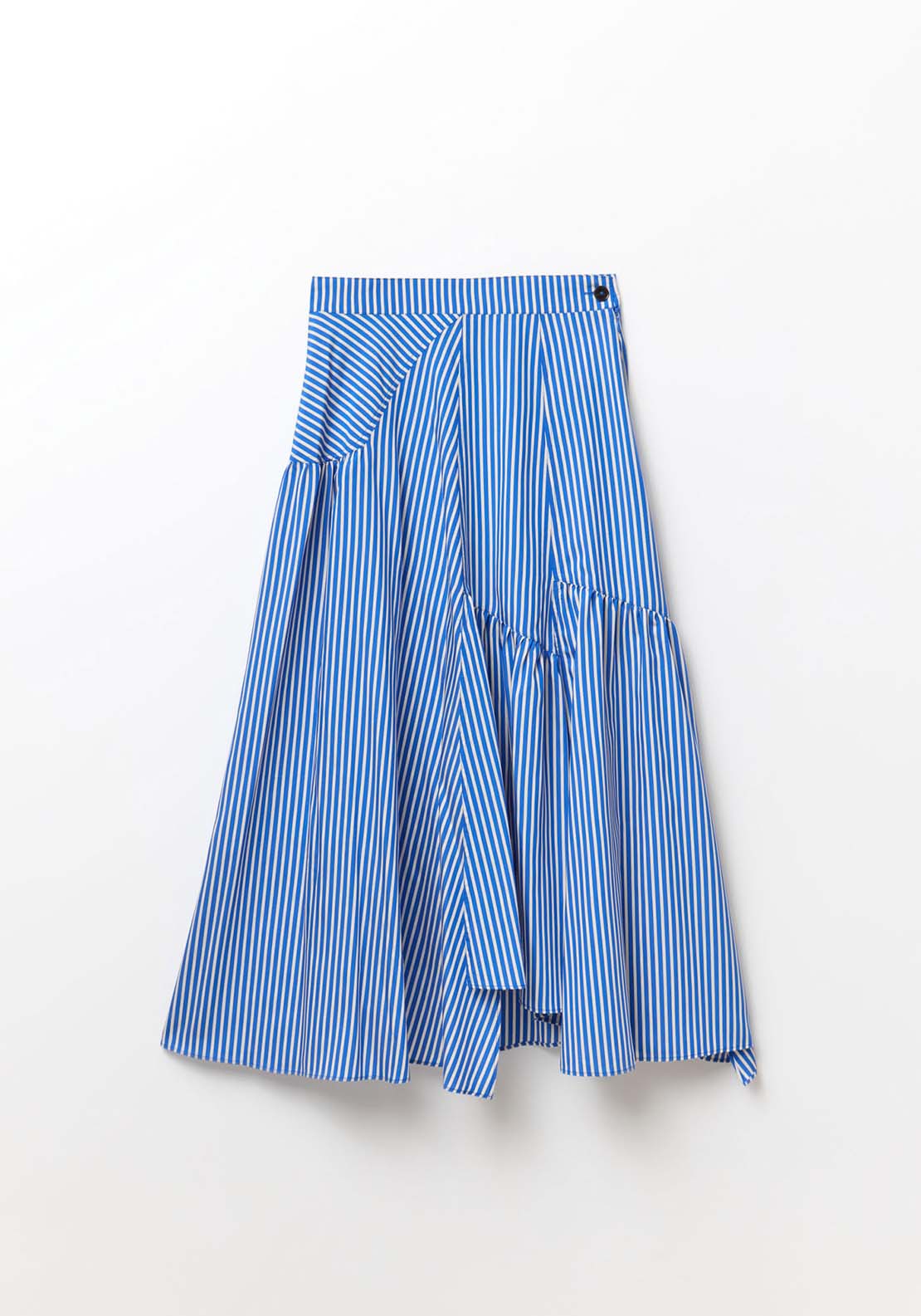 Sfera Stripes Asymmetrical Skirt - Blue 5 Shaws Department Stores