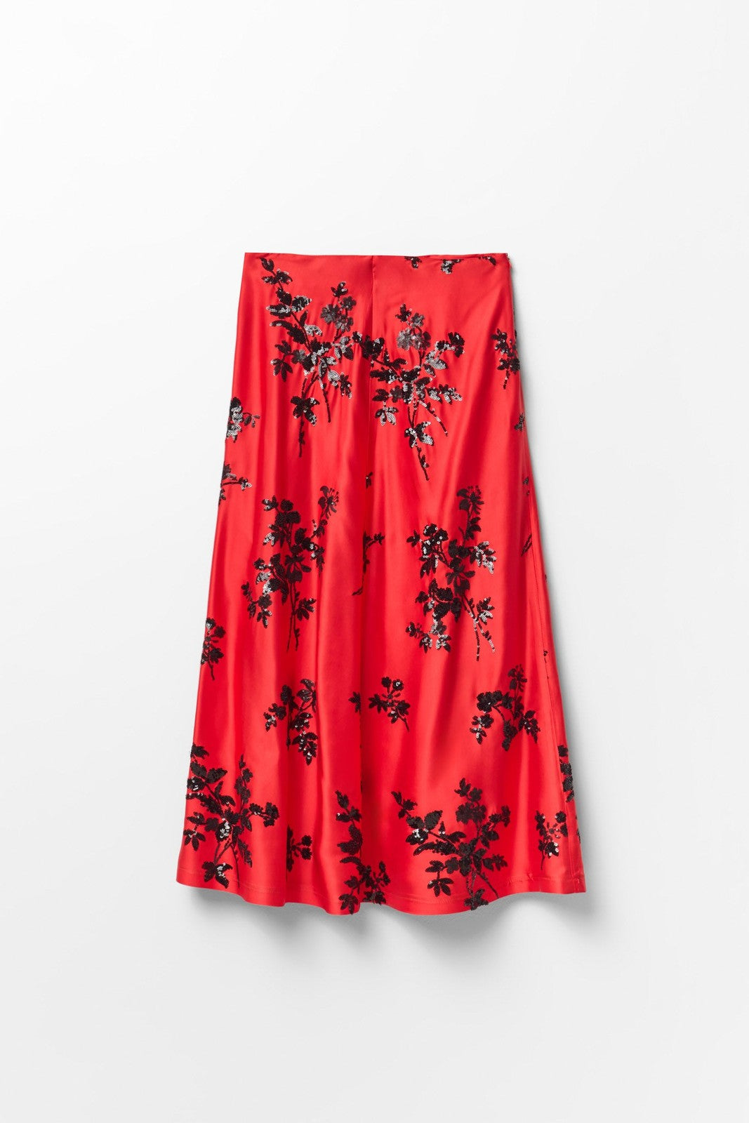 Embroidered Skirt - Red