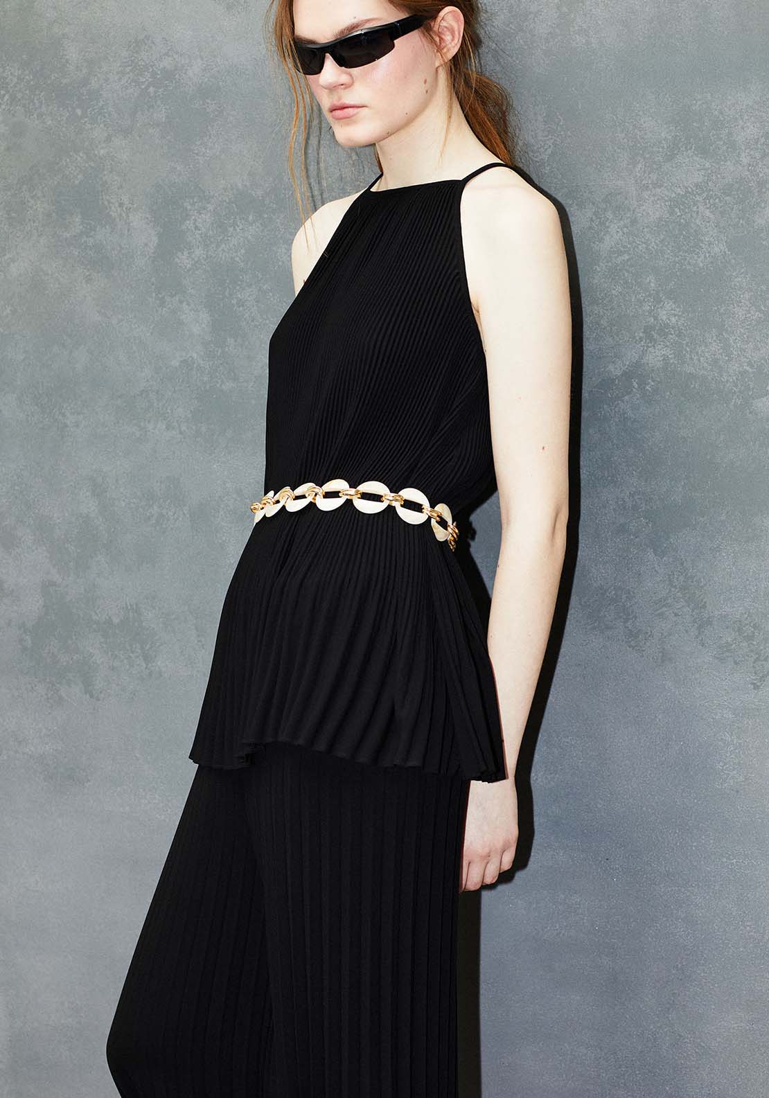 Sfera Pleated Top - Black 4 Shaws Department Stores