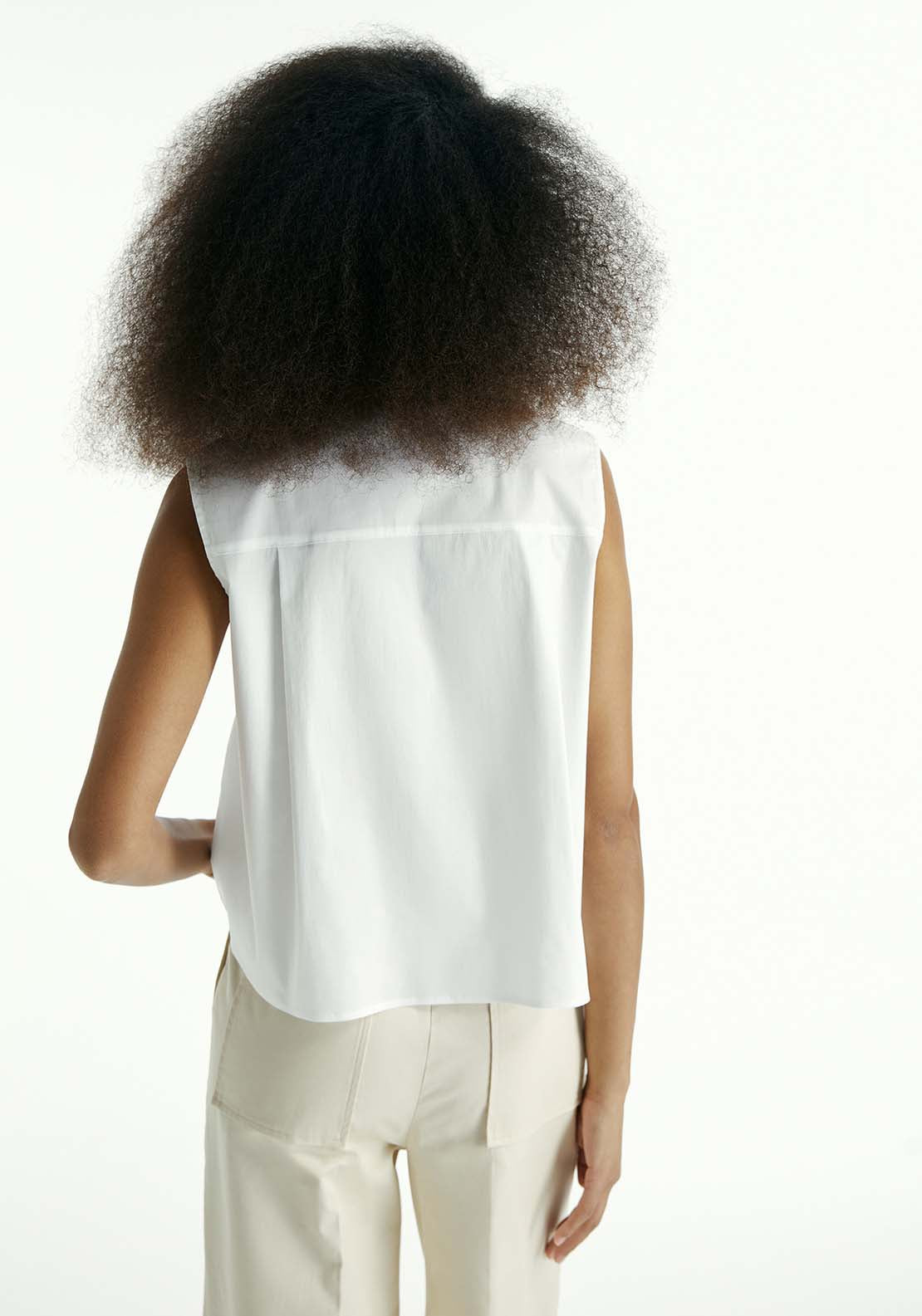 Sfera Sleeveless Shirt - White 6 Shaws Department Stores
