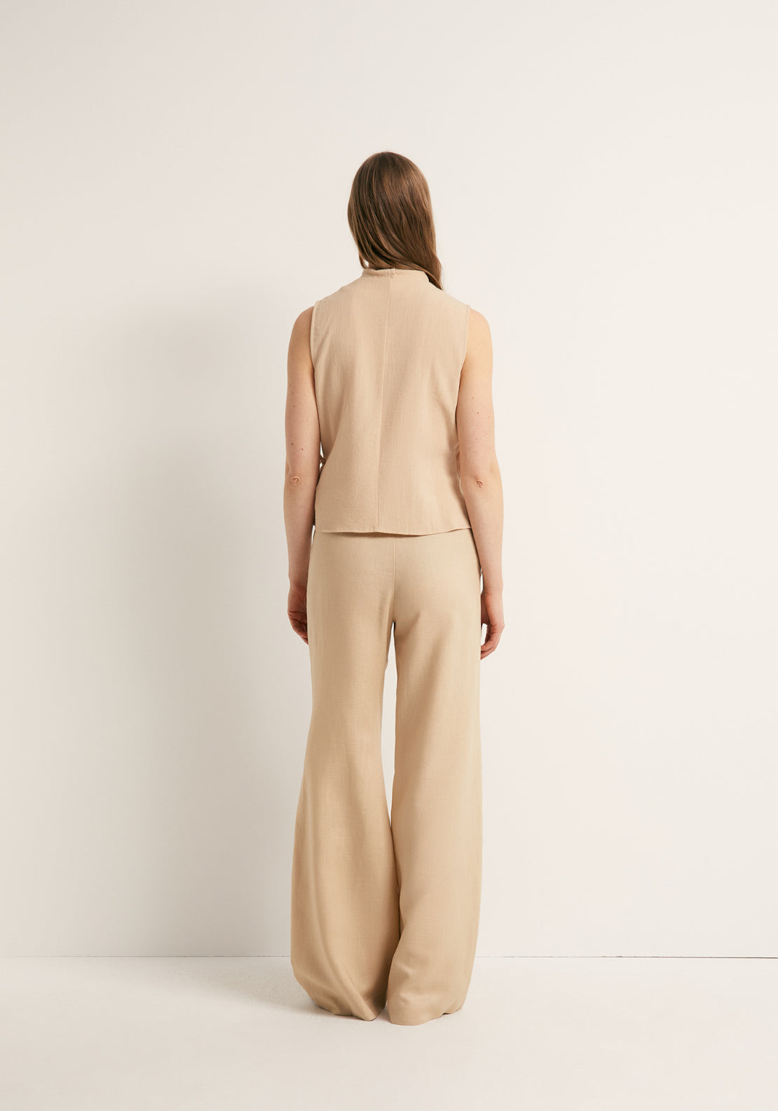 Tie Detail Top - Beige
