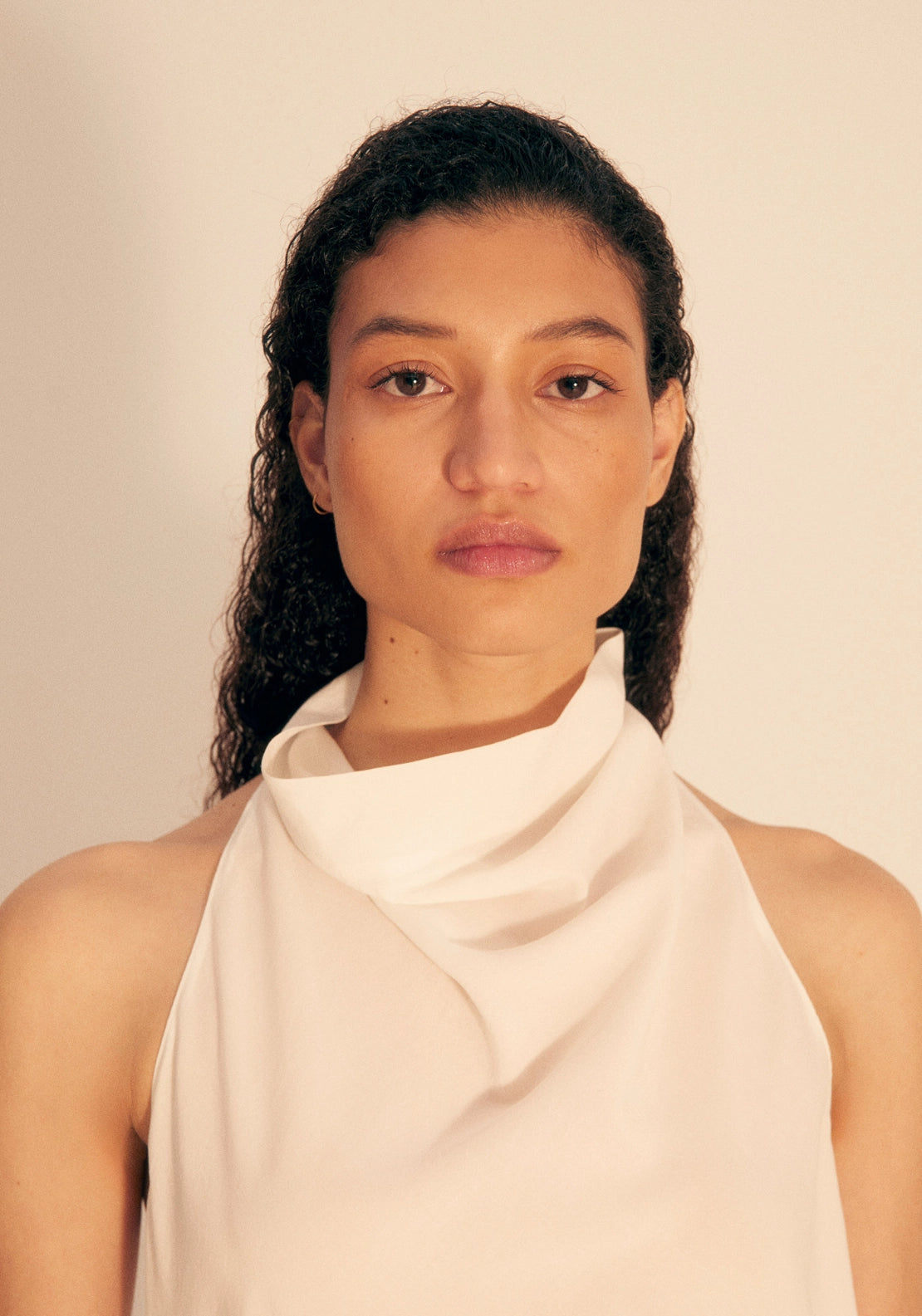 Halterneck Top - Cream