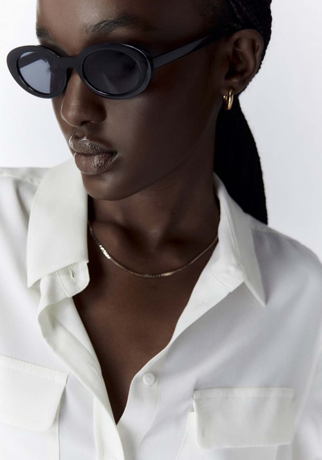 Sfera Two Pockets Blouse - White 6 Shaws Department Stores