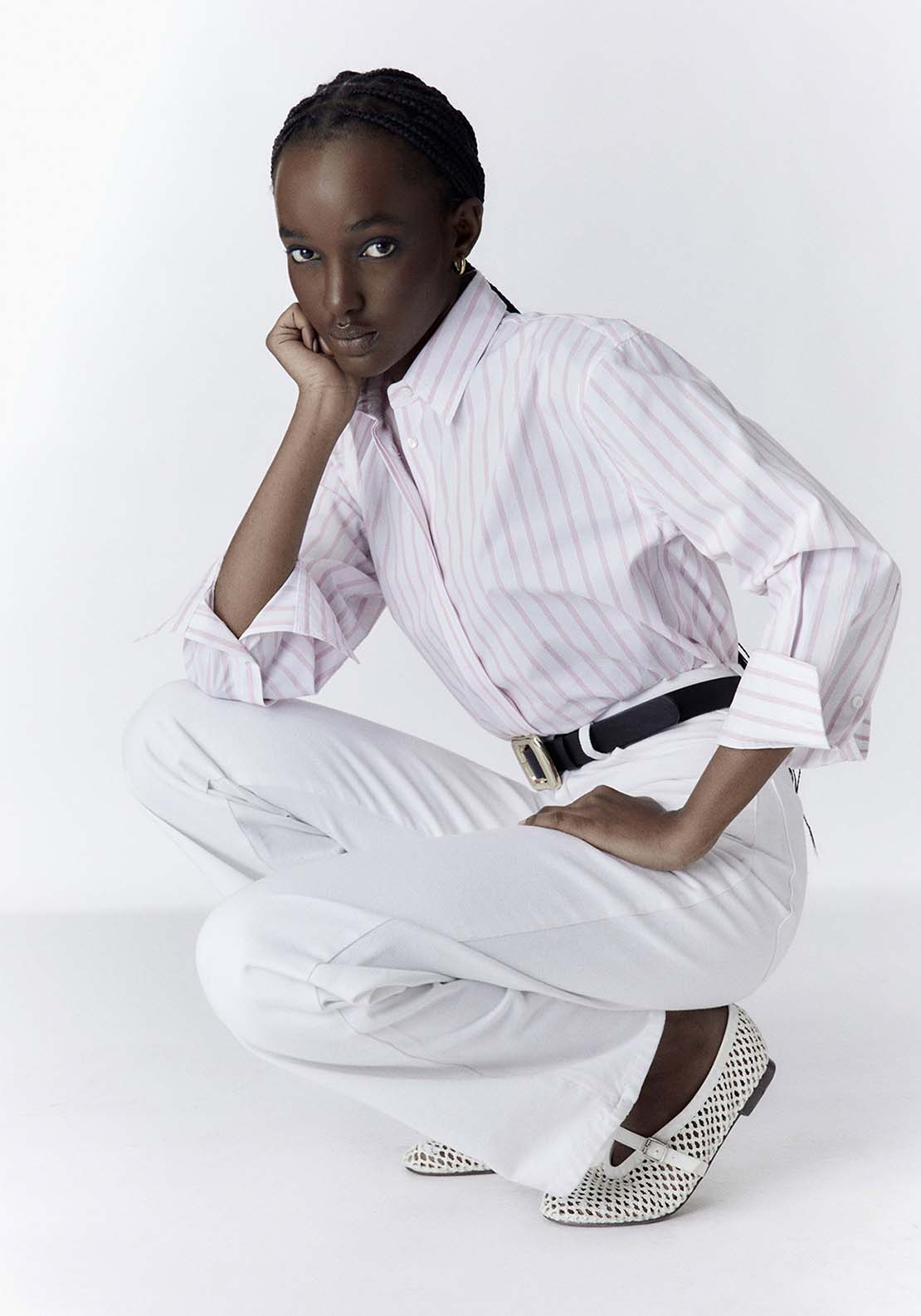 Sfera Pink Stripped Shirt 2 Shaws Department Stores
