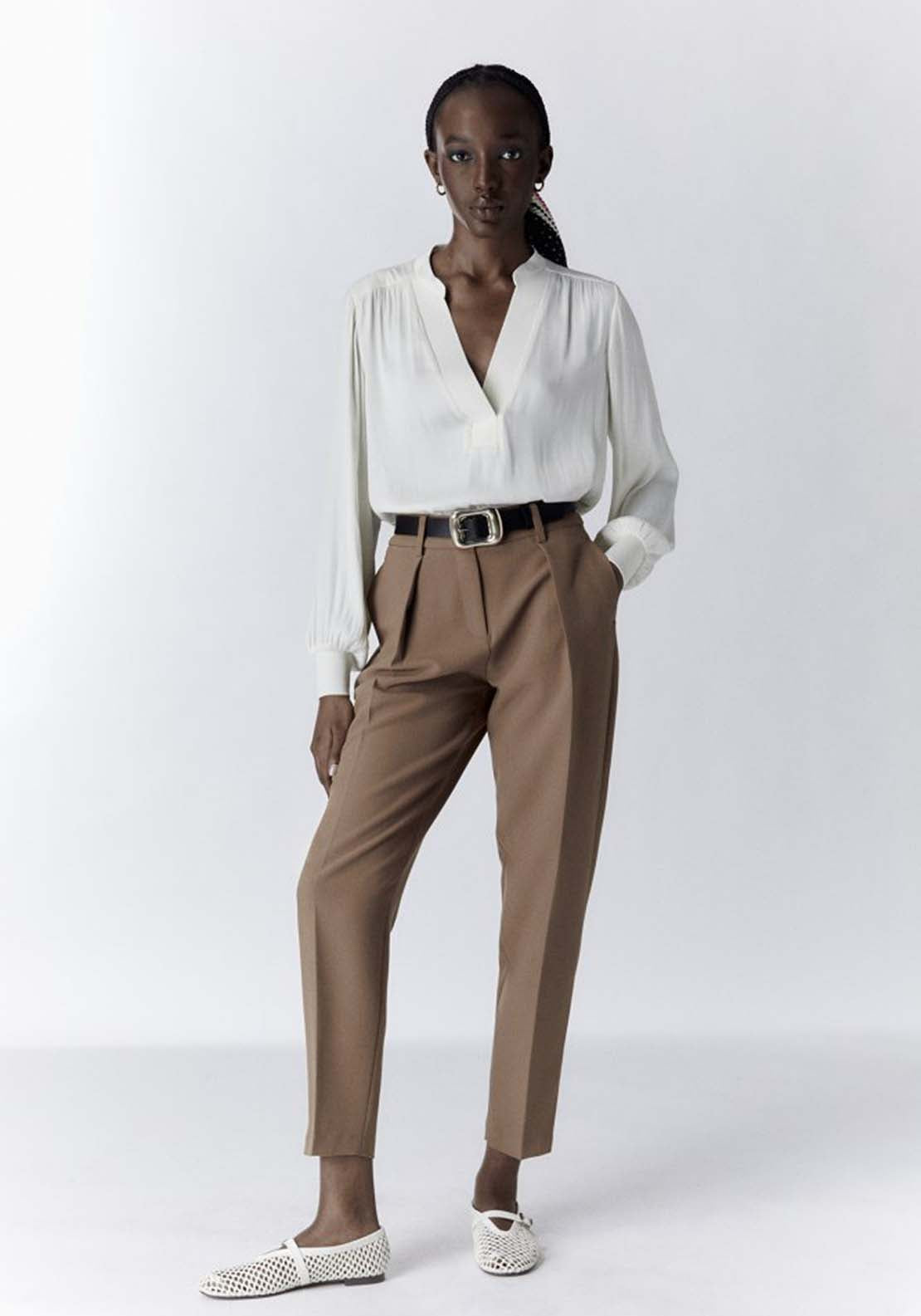 Sfera V Neck Blouse 2 Shaws Department Stores