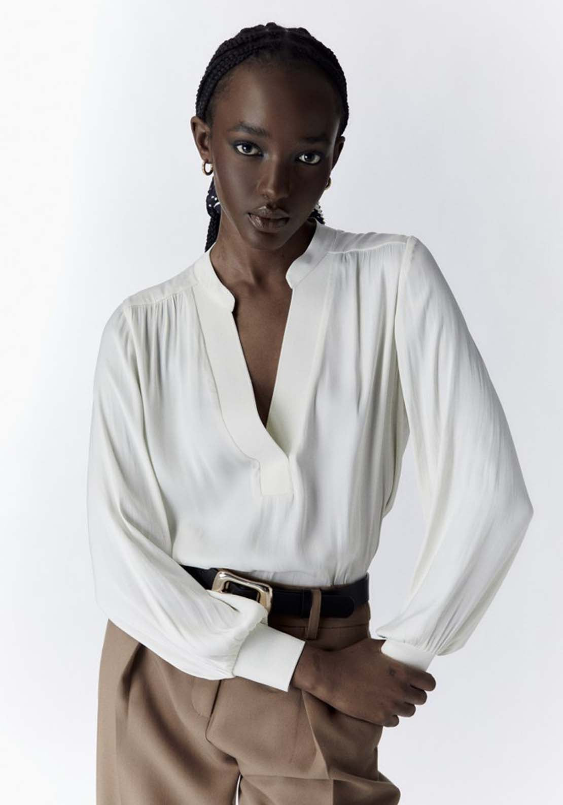 Sfera V Neck Blouse 1 Shaws Department Stores