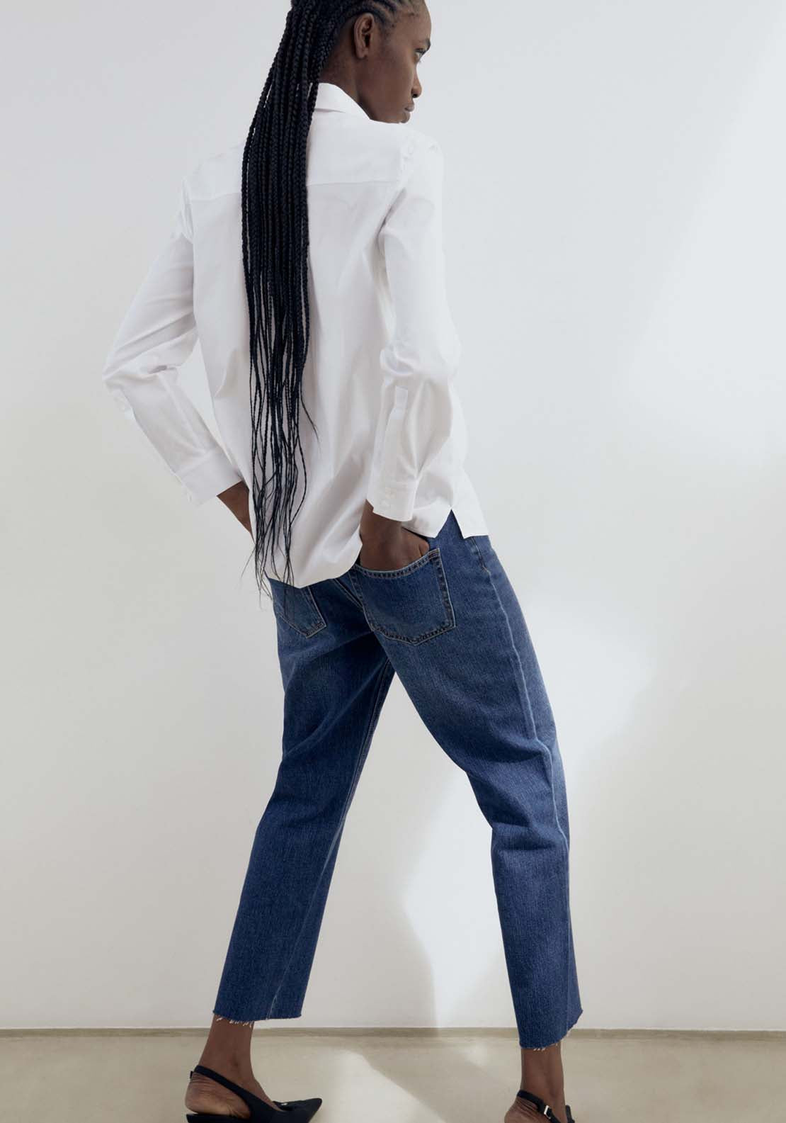 Sfera Poplin Shirt - White 4 Shaws Department Stores