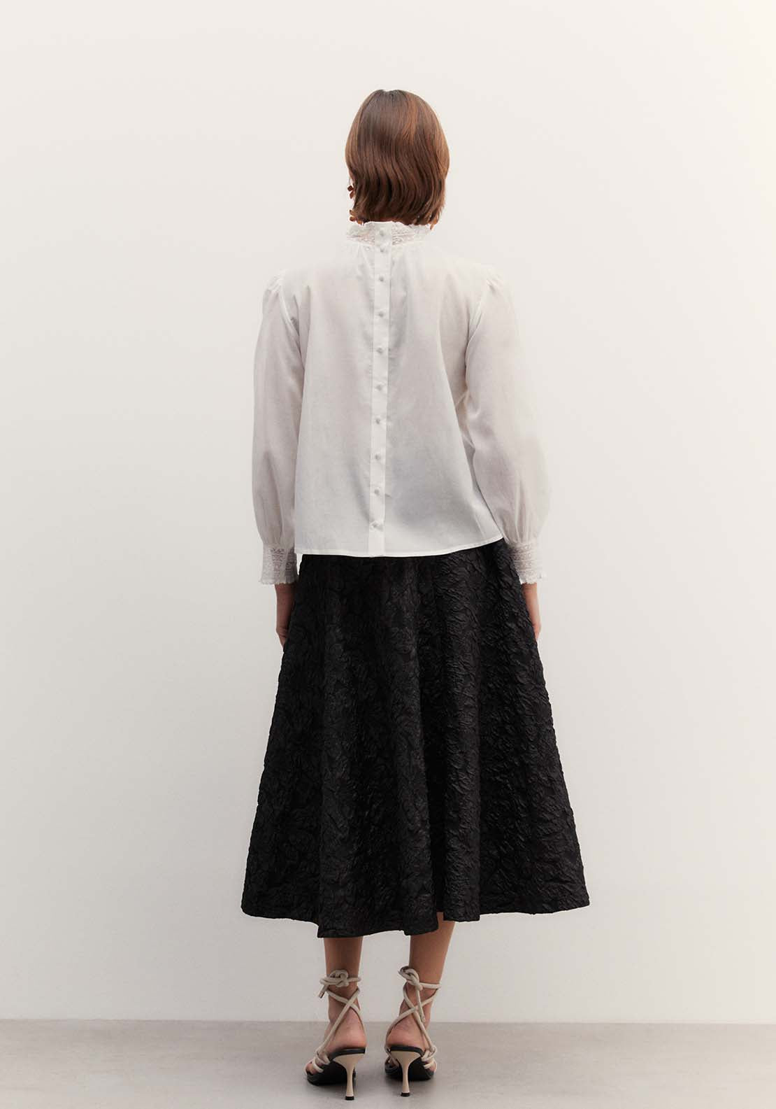 Sfera Romantic pintuck top - White 4 Shaws Department Stores