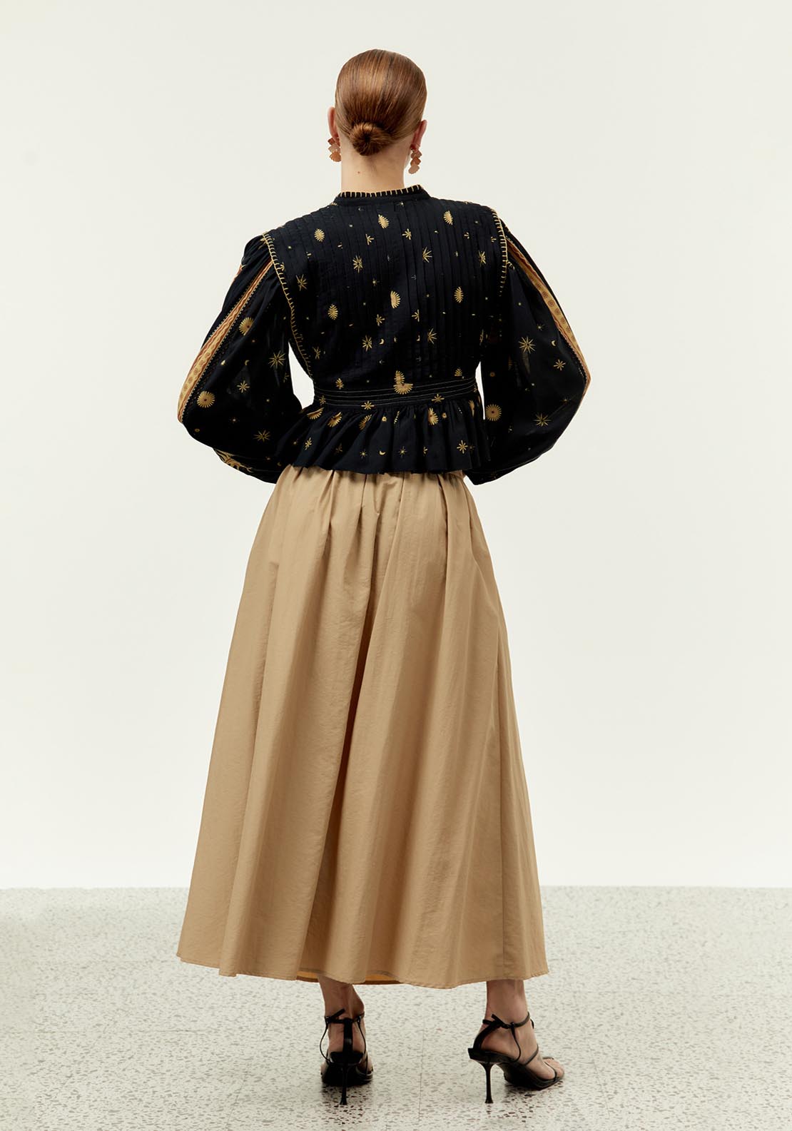Sfera Embroidered overshirt - Print Green 6 Shaws Department Stores
