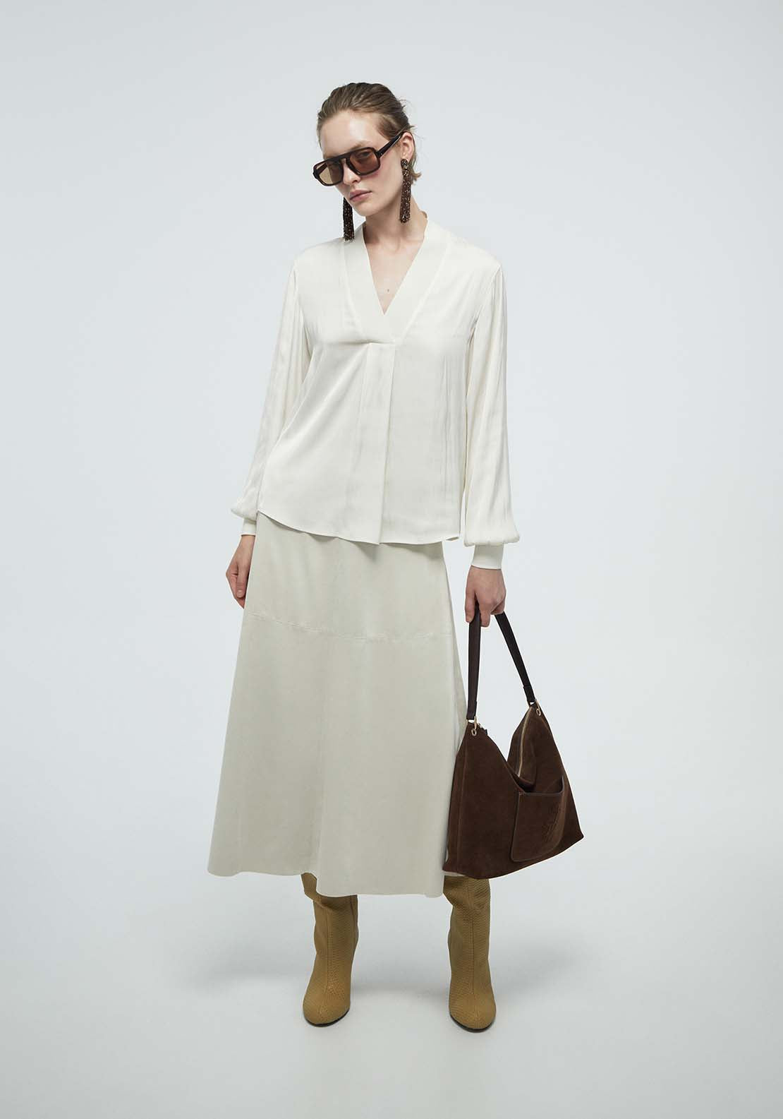 Puff Sleeve Top - Cream