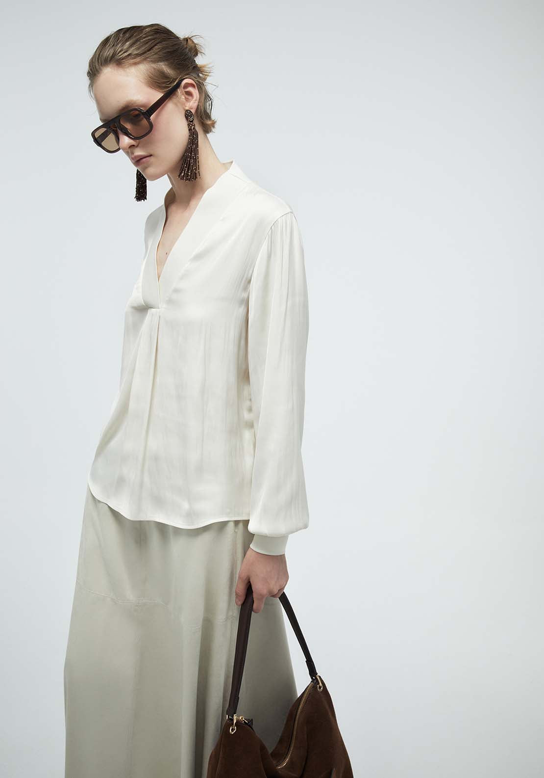 Puff Sleeve Top - Cream