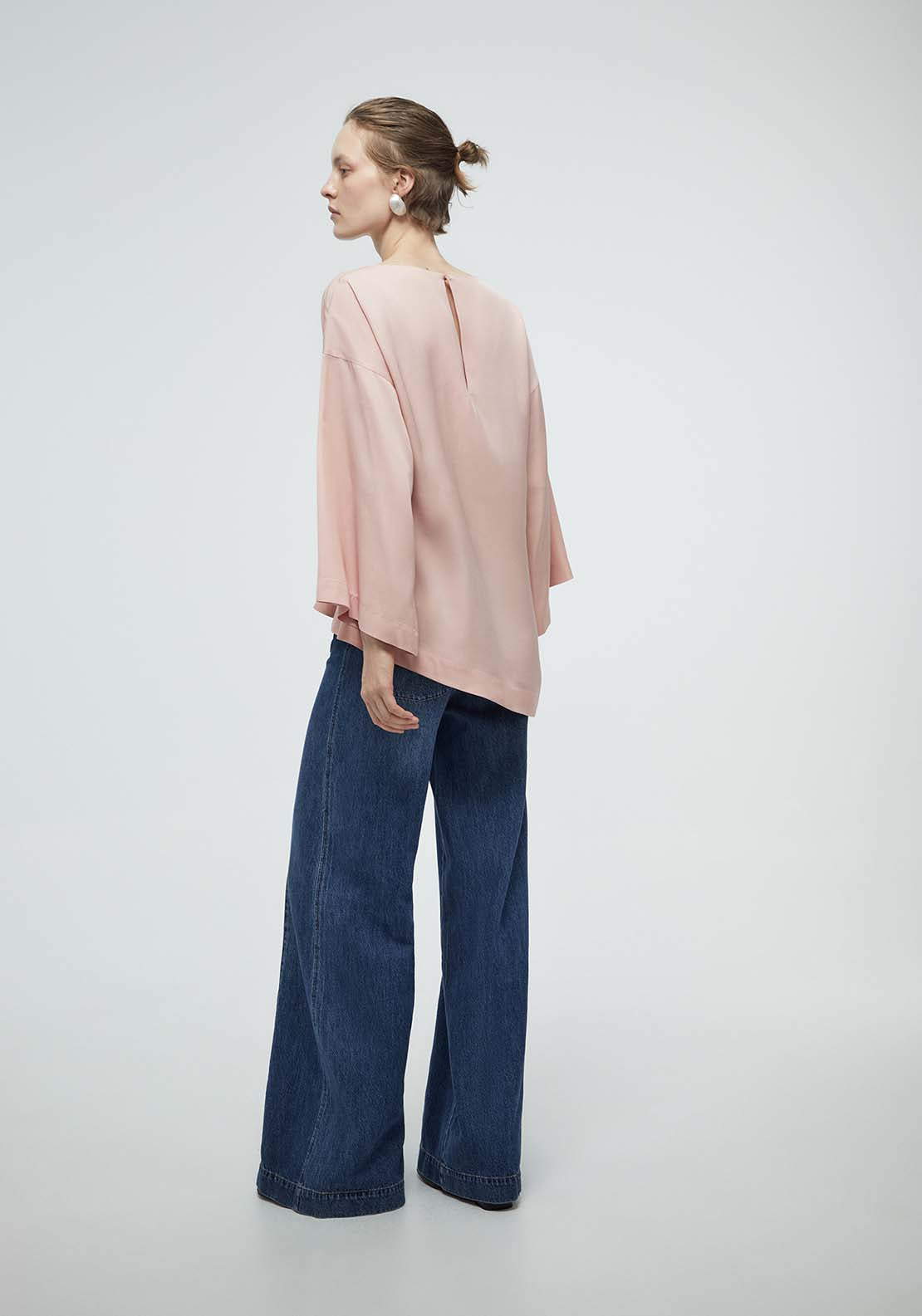 Metallic Adornment Top - Pink