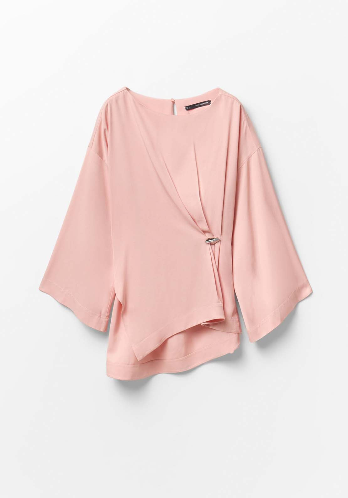 Metallic Adornment Top - Pink
