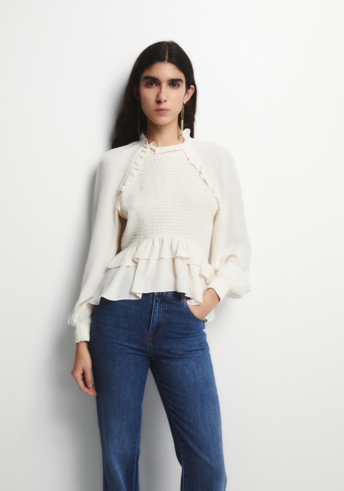 Loose Fit Top - Cream