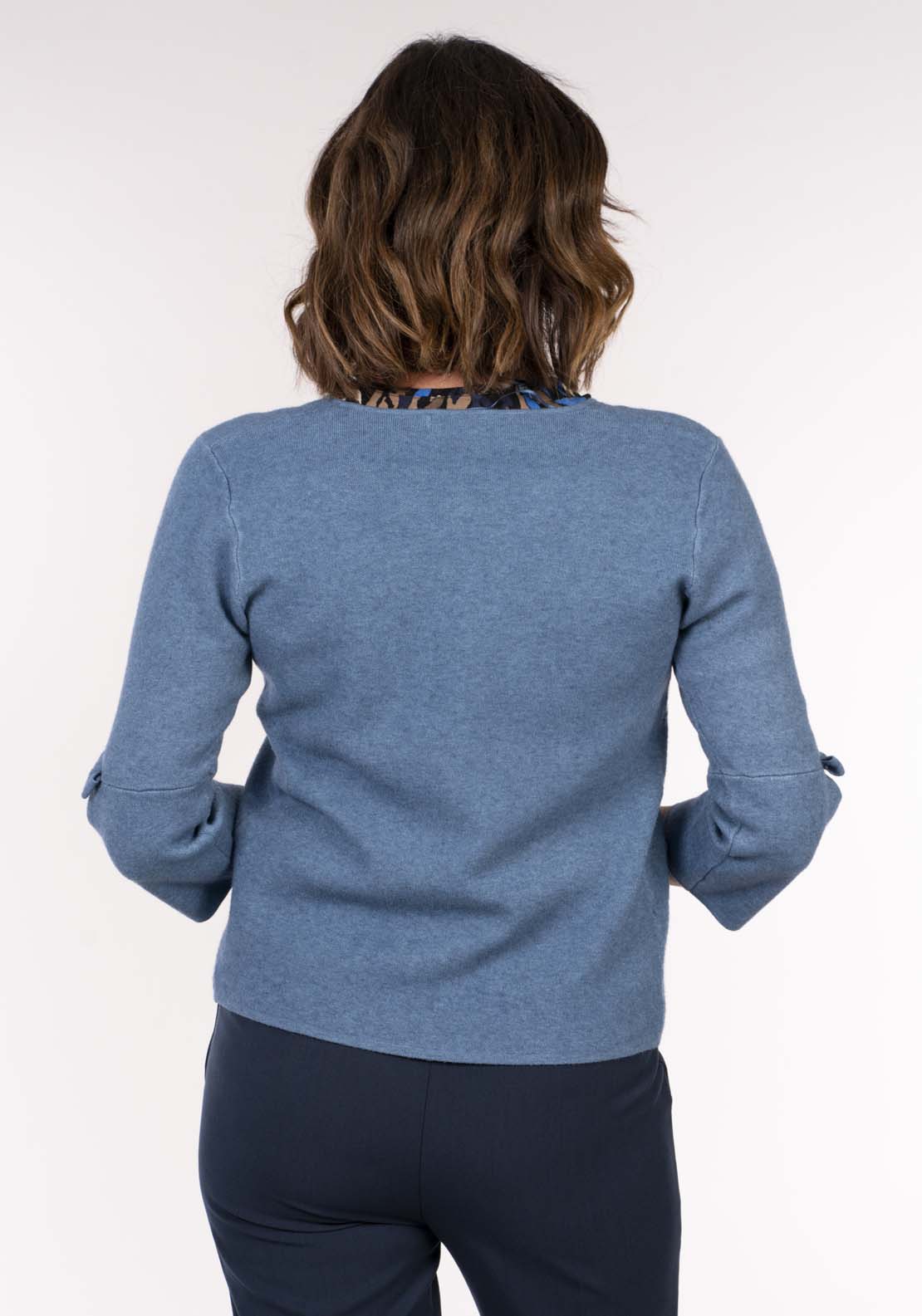Tea Lane Twin Packet Cardi - Blue Jeans 5 Shaws Department Stores