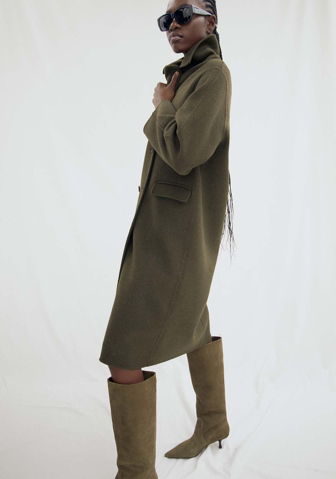 Sfera Khaki Handmade Coat - Khaki 6 Shaws Department Stores