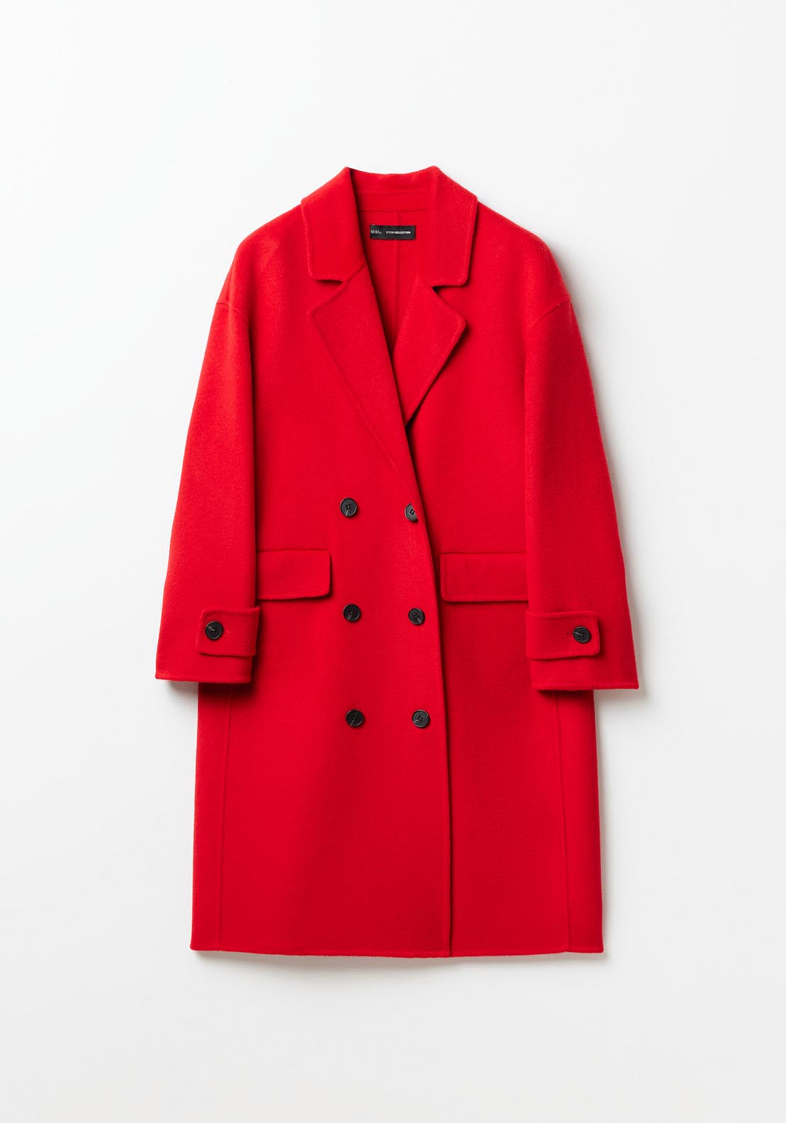 Sfera Oversized handmade duffle coat - Red 7 Shaws Department Stores