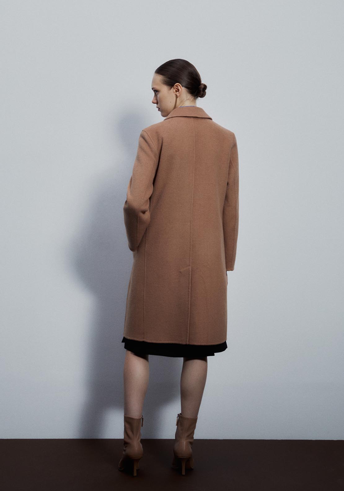 Sfera Short handmade coat - Camel 3 Shaws Department Stores