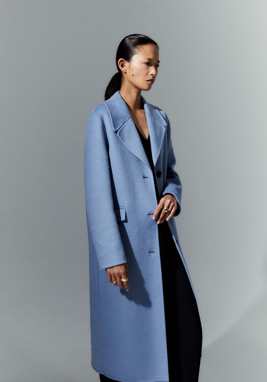 Colourful Handmade Coat - Blue