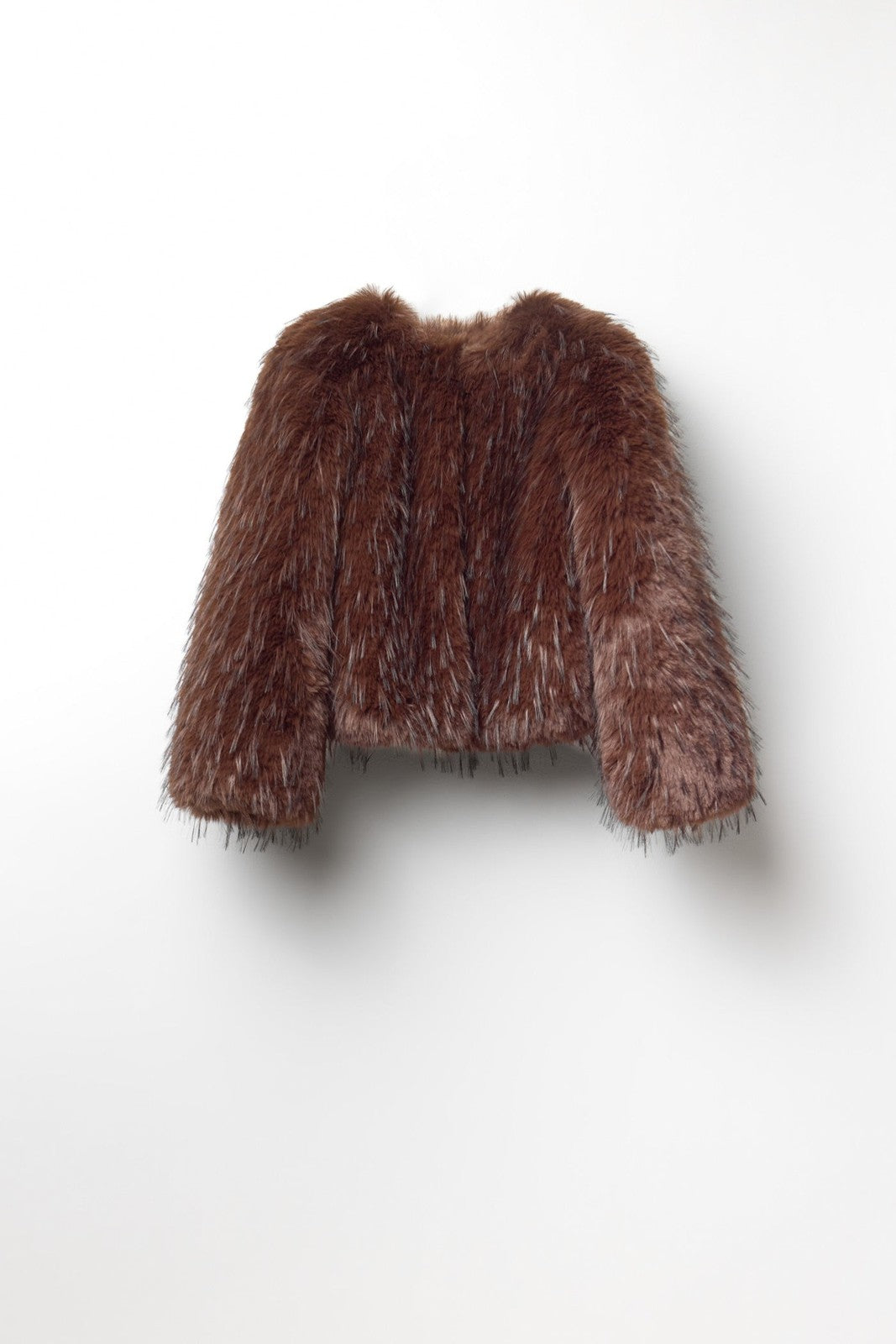 Limited Edition Faux Fur Coat - Brown