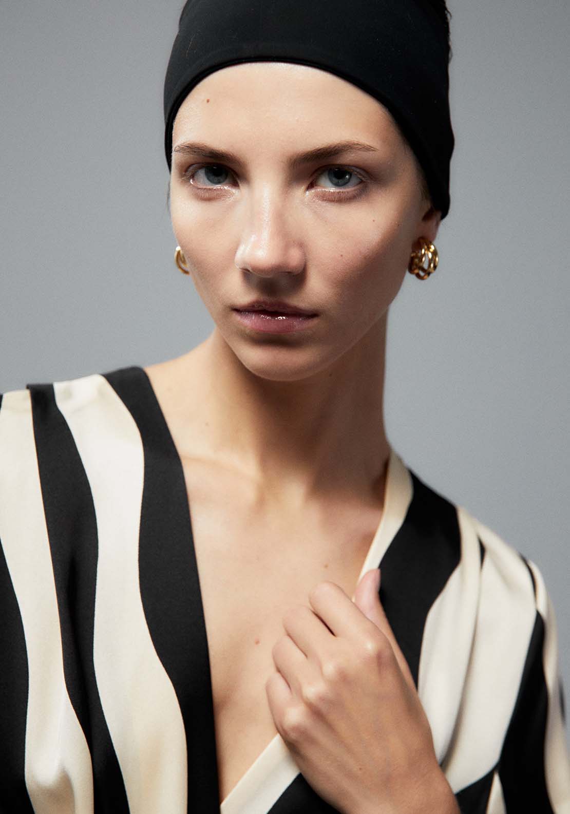 Sfera Striped Dress - Black And White 2 Shaws Department Stores