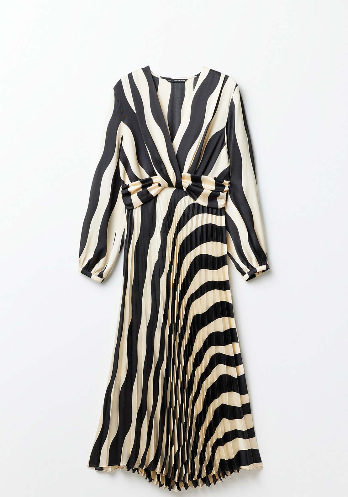 Sfera Striped Dress - Black And White 7 Shaws Department Stores