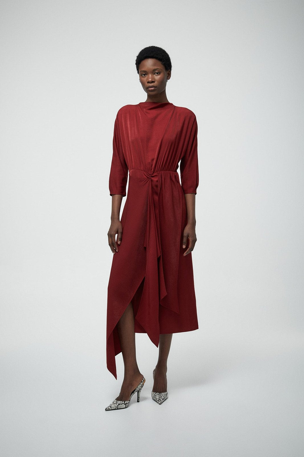 Midi Dress - Red