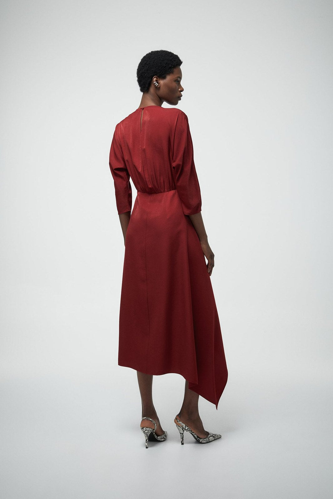 Midi Dress - Red