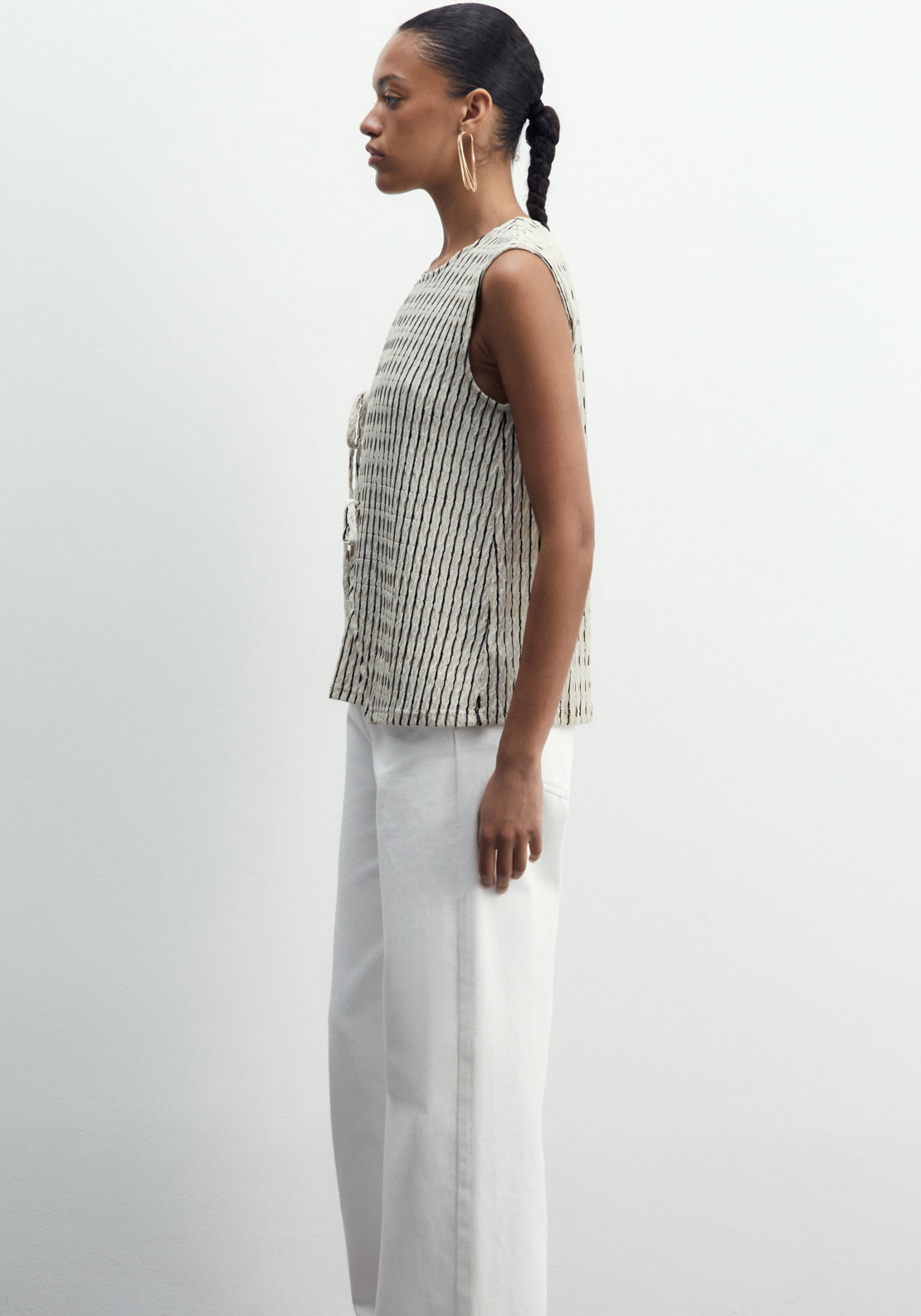 Sfera Structured Top - Print Blanc 4 Shaws Department Stores