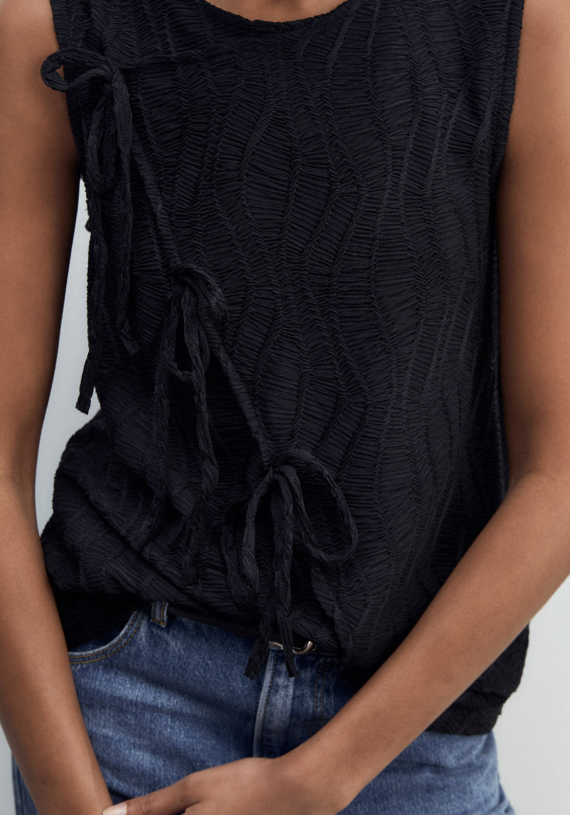 Sfera Structured Top - Black 3 Shaws Department Stores