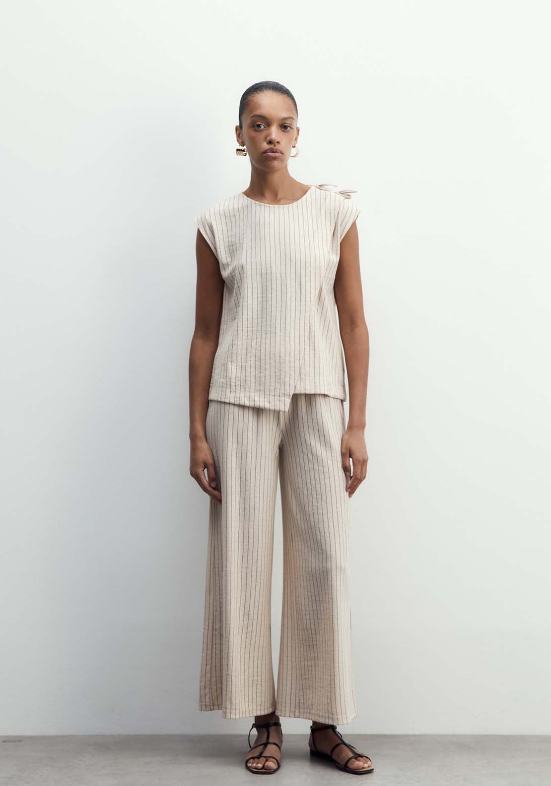 Sfera Asymmetrical Top - Beige 5 Shaws Department Stores