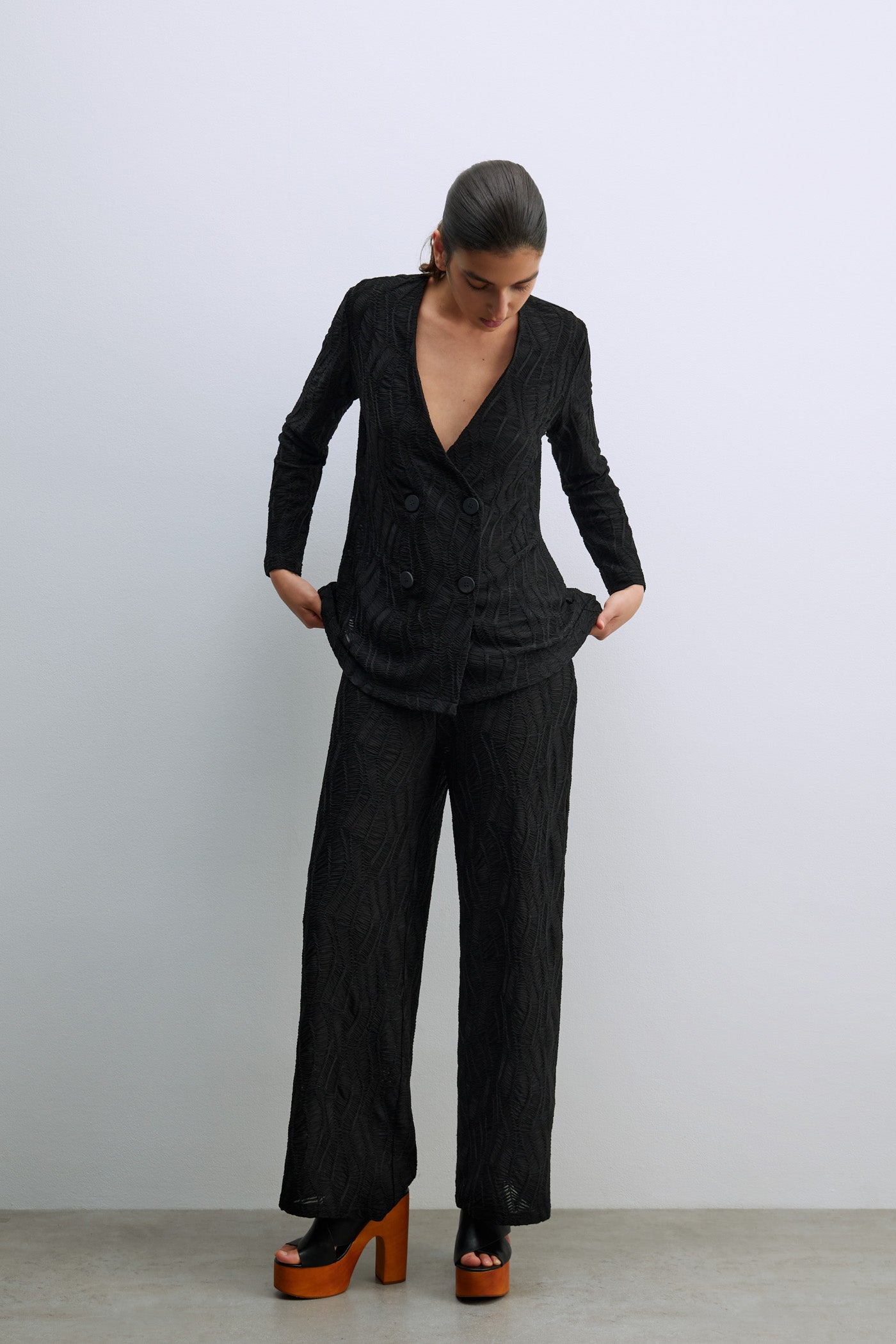 Sfera Structured blazer - Black 1 Shaws Department Stores