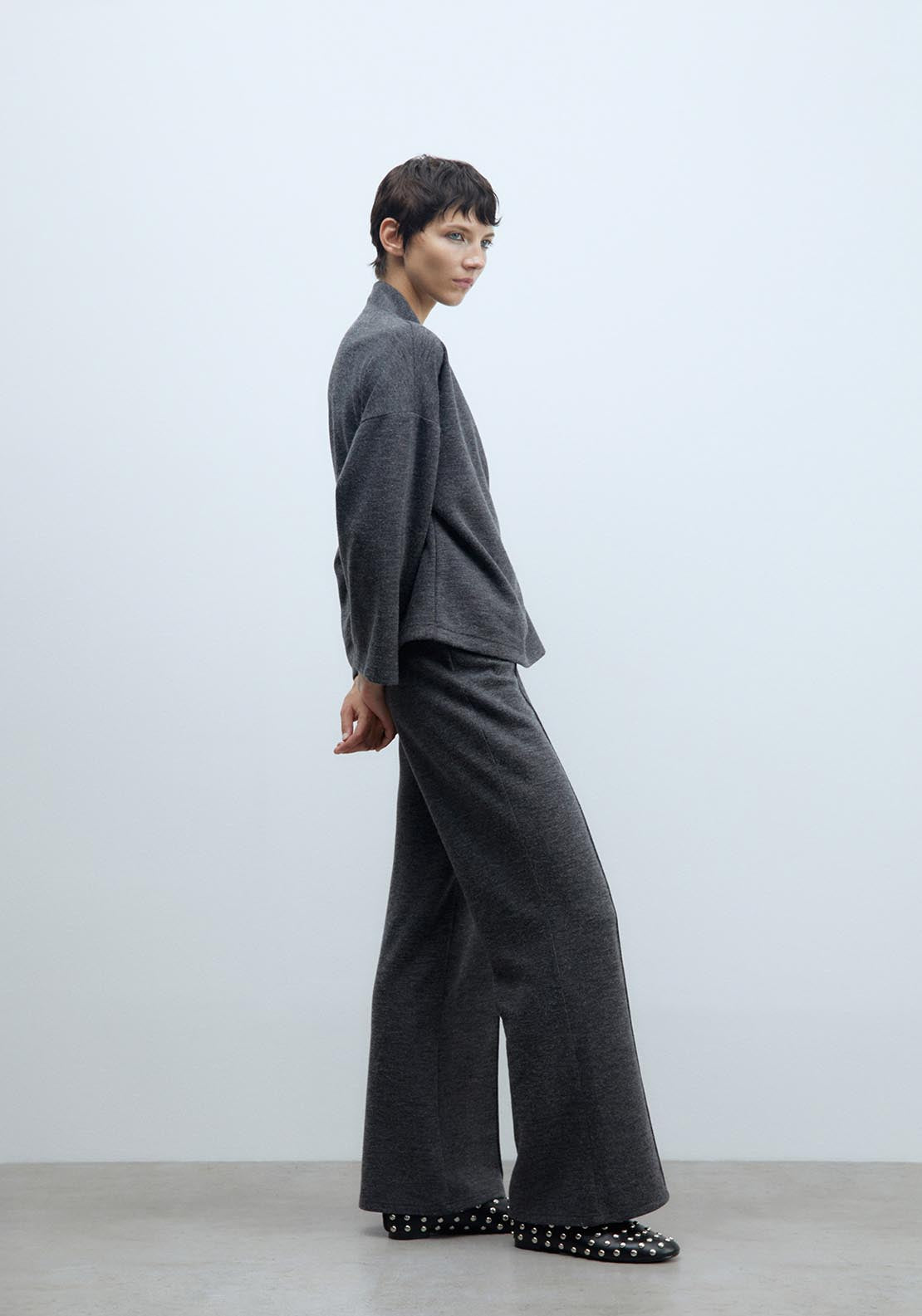 Sfera Soft-touch trousers - Grey Acid 2 Shaws Department Stores