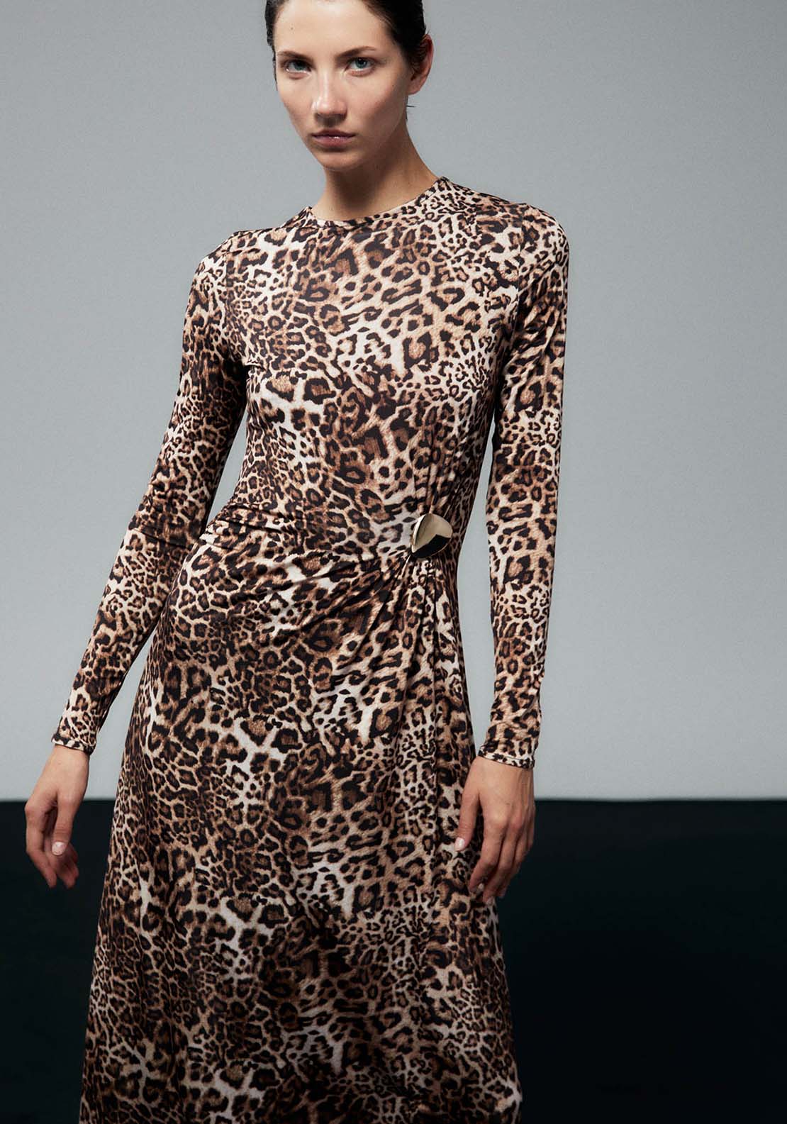 Metallic Appliqué Dress