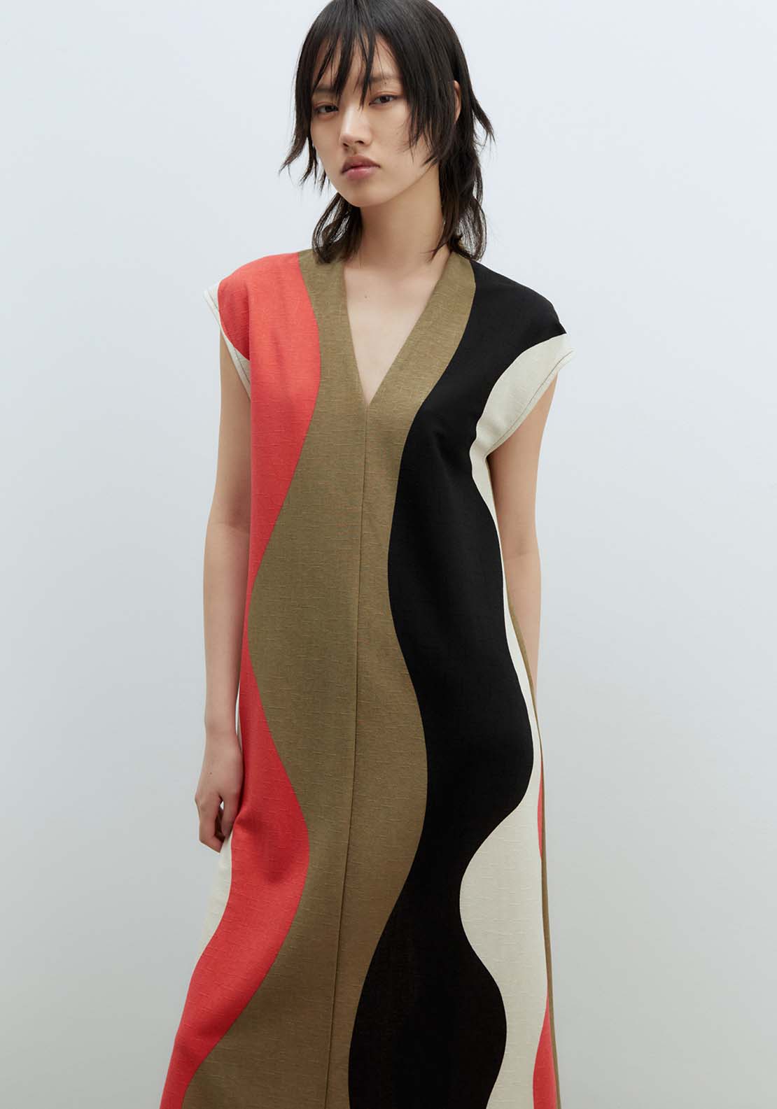 Sfera Basic dress - Print Red 1 Shaws Department Stores