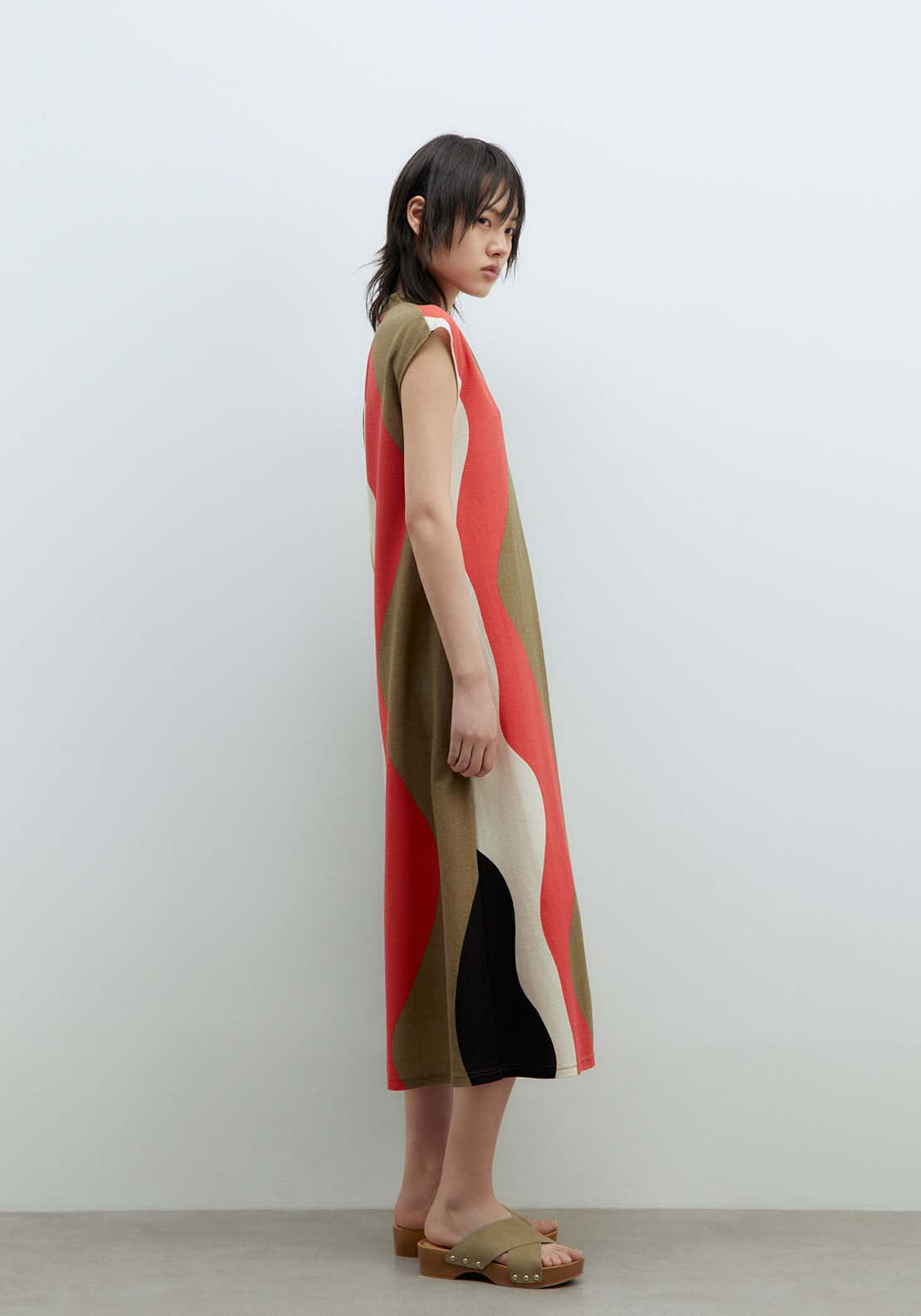 Sfera Basic dress - Print Red 3 Shaws Department Stores